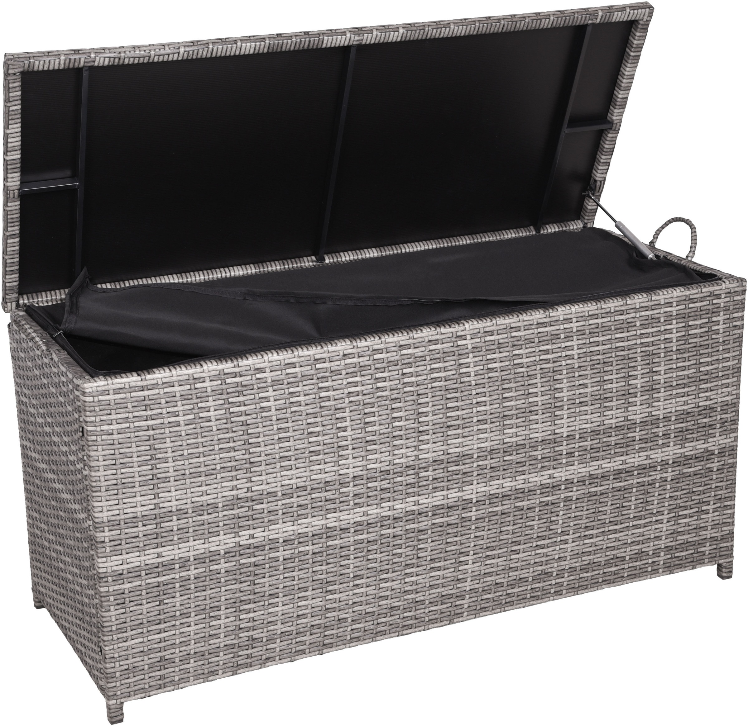 Auflagenbox GARDEN PLEASURE "PATRAS", grau, B:120cm H:60cm T:50cm, Kunststoff, Stahl, Aufbewahrungsboxen, BxTxH: 120x50x60 cm 2