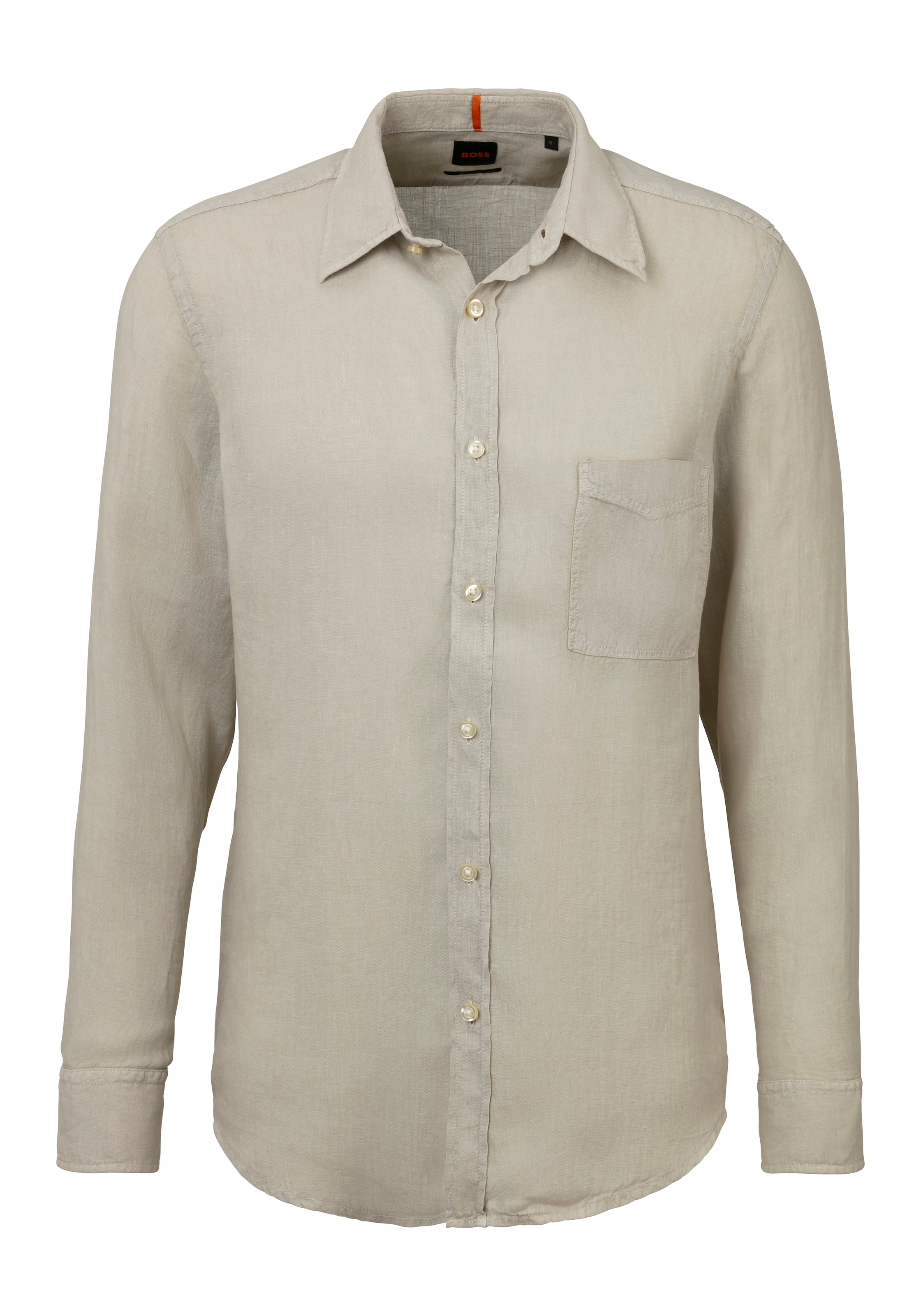 BOSS ORANGE Langarmshirt, mit BOSS-Kontrastdetails