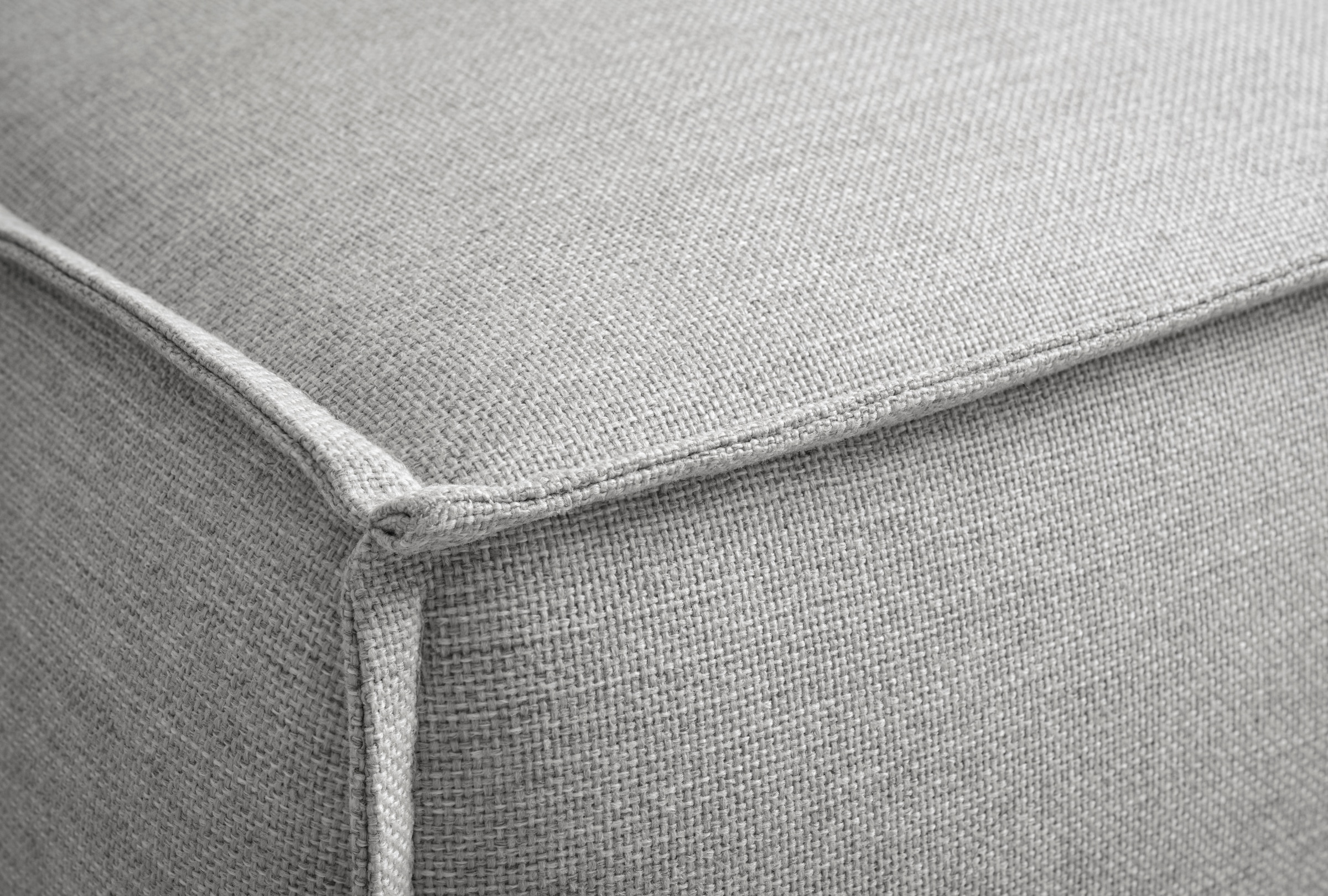 andas Ecksofa »TVINNU, L-Form, 275cm, in Cord und Flachgewebe«, wahlweise Recamiere rechts/links, schwarze Füße, bequemer Sitzkomfort