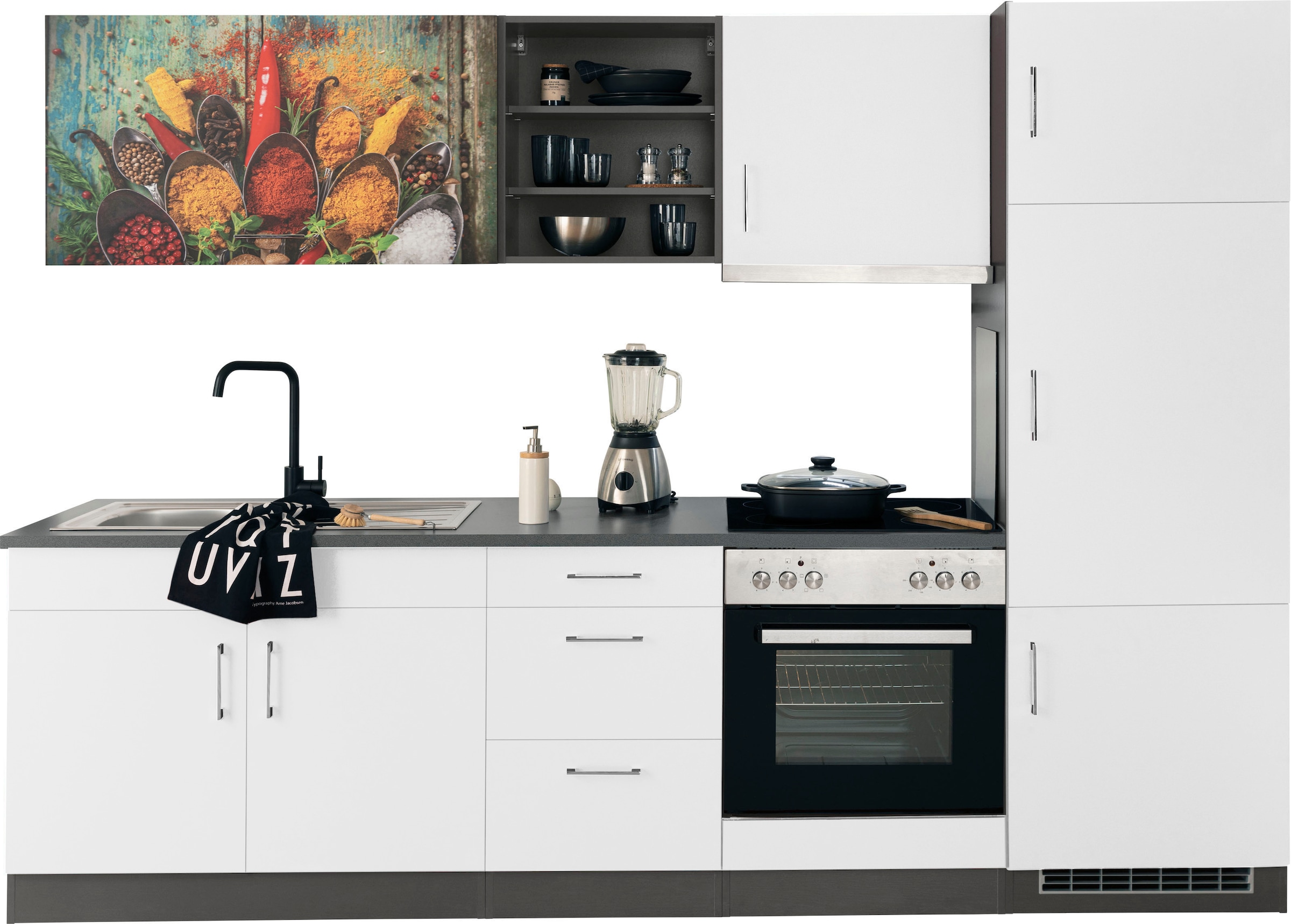 KOCHSTATION Küchenzeile "KS-Paris – Küchen mit einzigartigen Fotomotiven au günstig online kaufen