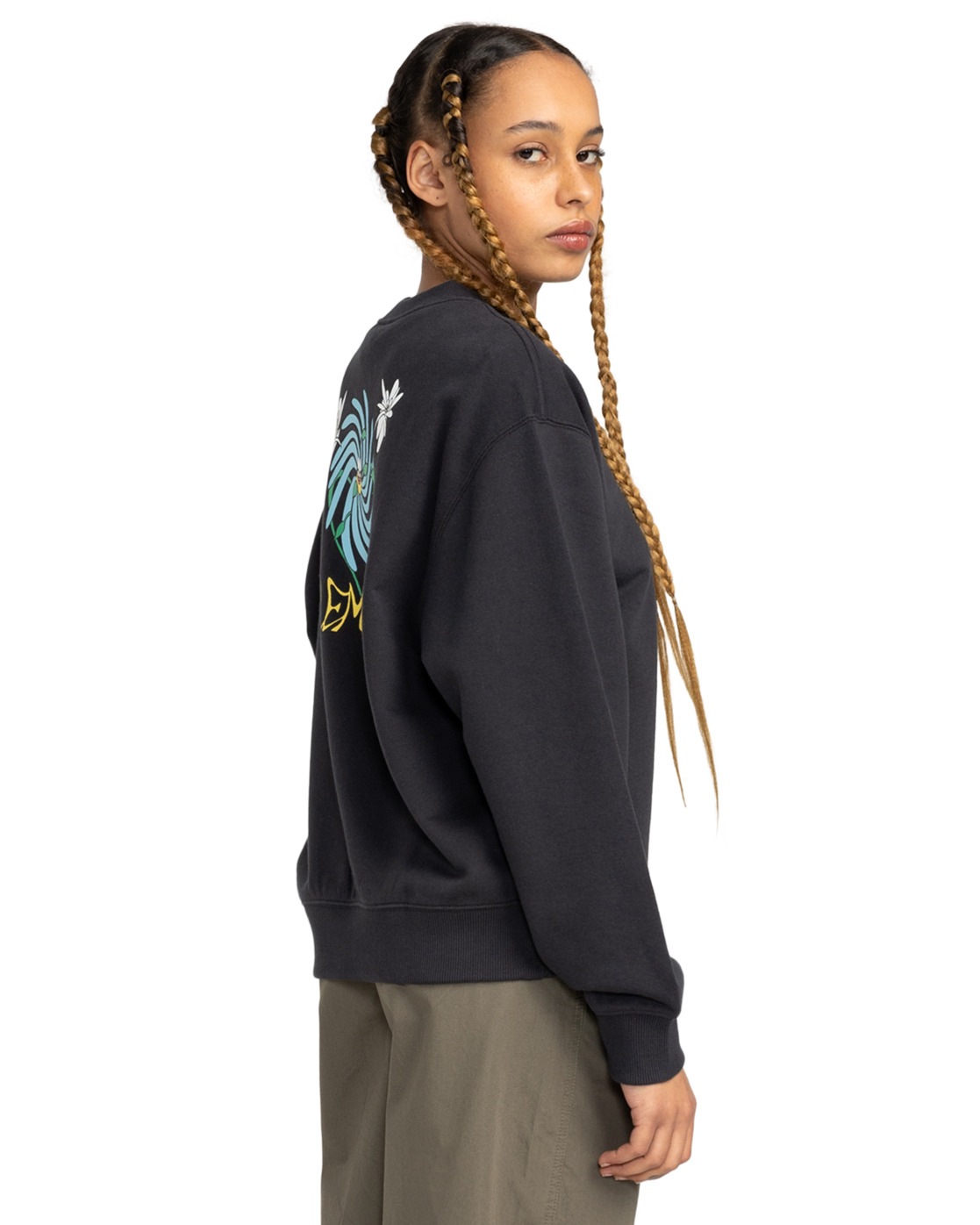 Element Sweatshirt »Swirl Flower«