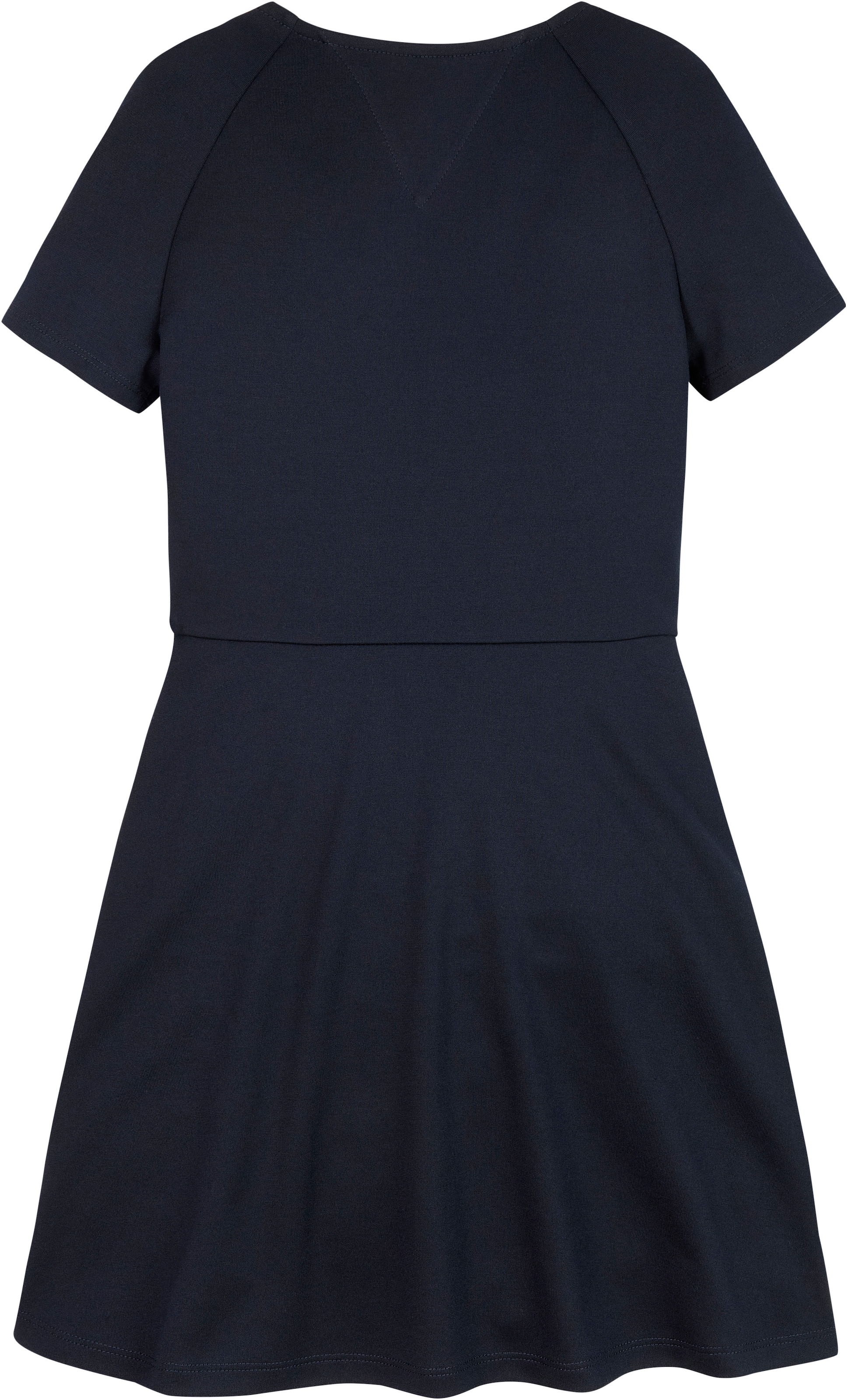 Tommy Hilfiger A-Linien-Kleid »PUNTO FIT & FLARE DRESS SS« Kinder bis 16 Jahre mit Logoschriftzug