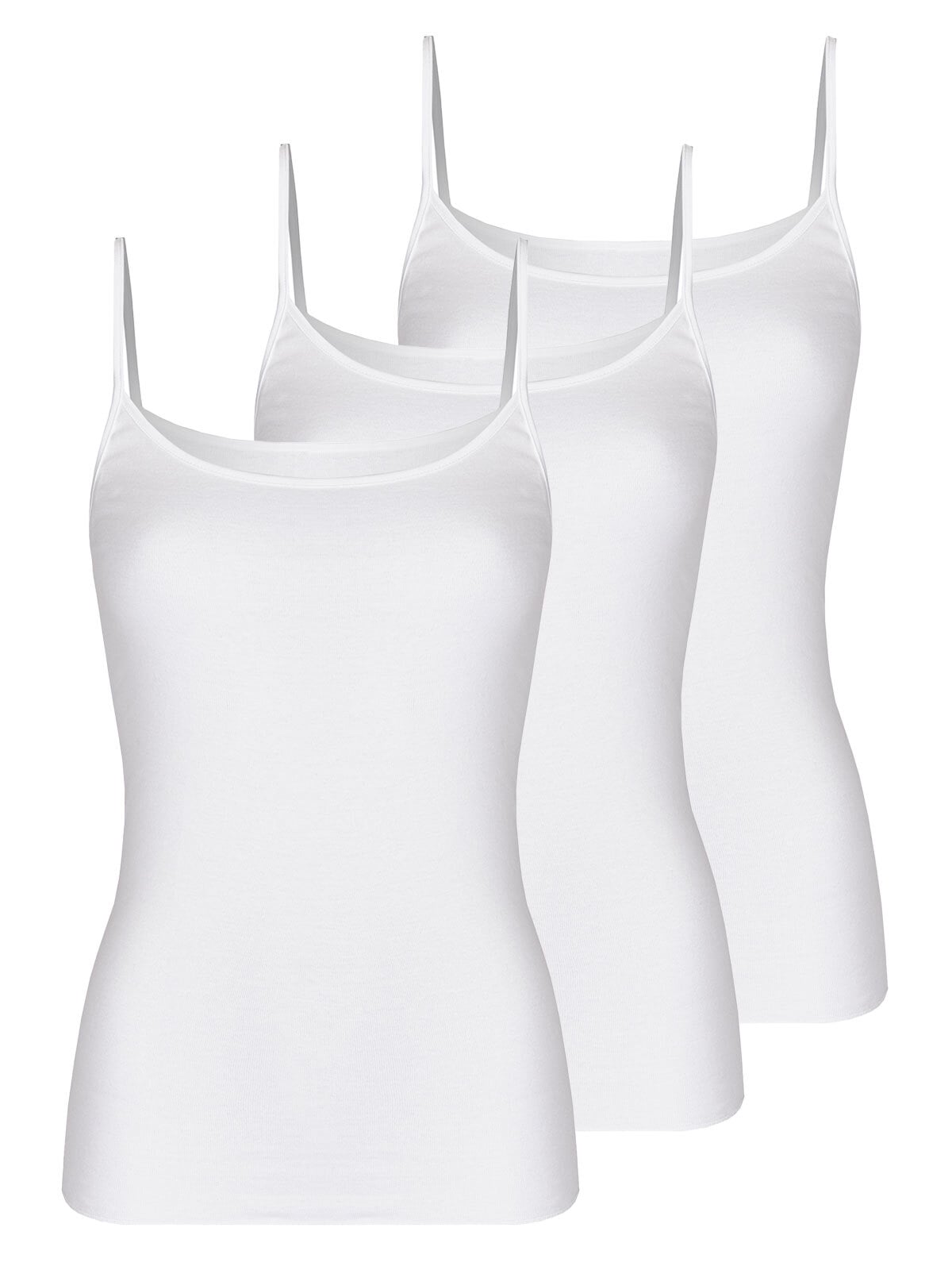 Nina Von C. Achseltop "Damen Trägerhemd GOTS Fine Cotton", (Spar-Pack, 3 St günstig online kaufen