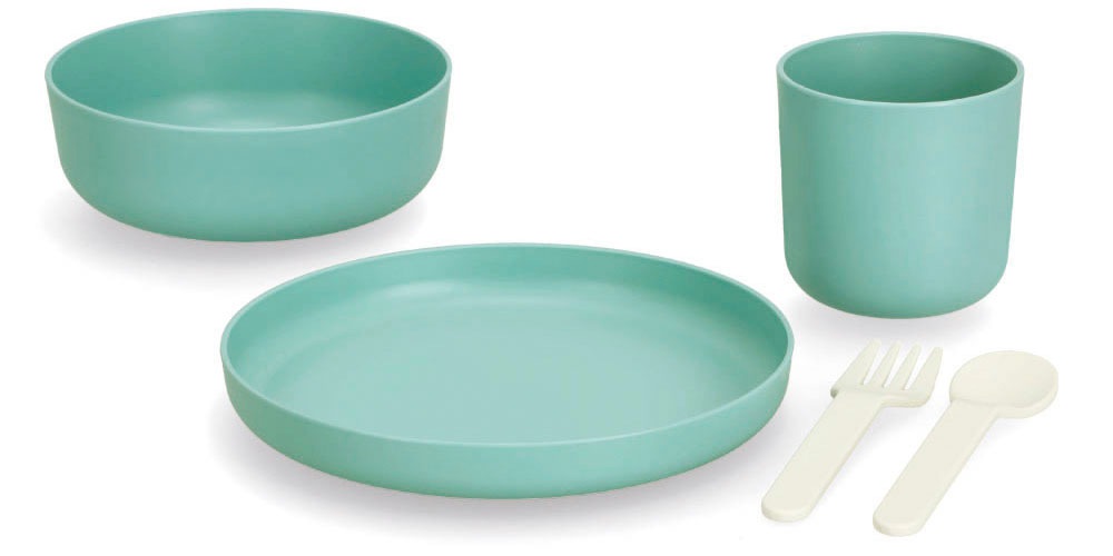 Zeller Present Kindergeschirr-Set, (Set, 5 tlg., 5-tlg.), (je 1 Teller, Schüssel, Tasse, Gabel, Löffel)