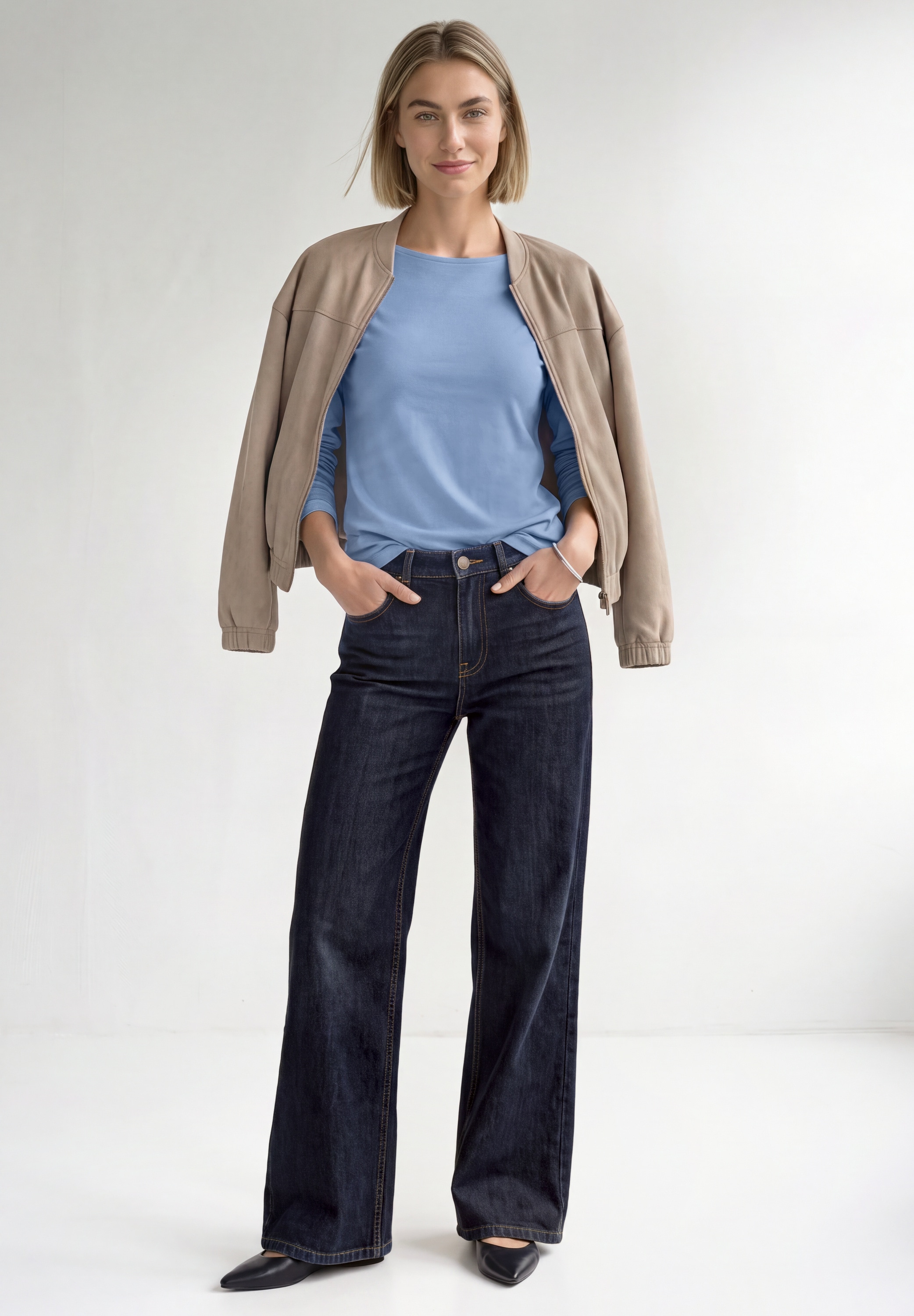 STREET ONE Langarmshirt mit U-Boot-Ausschnitt