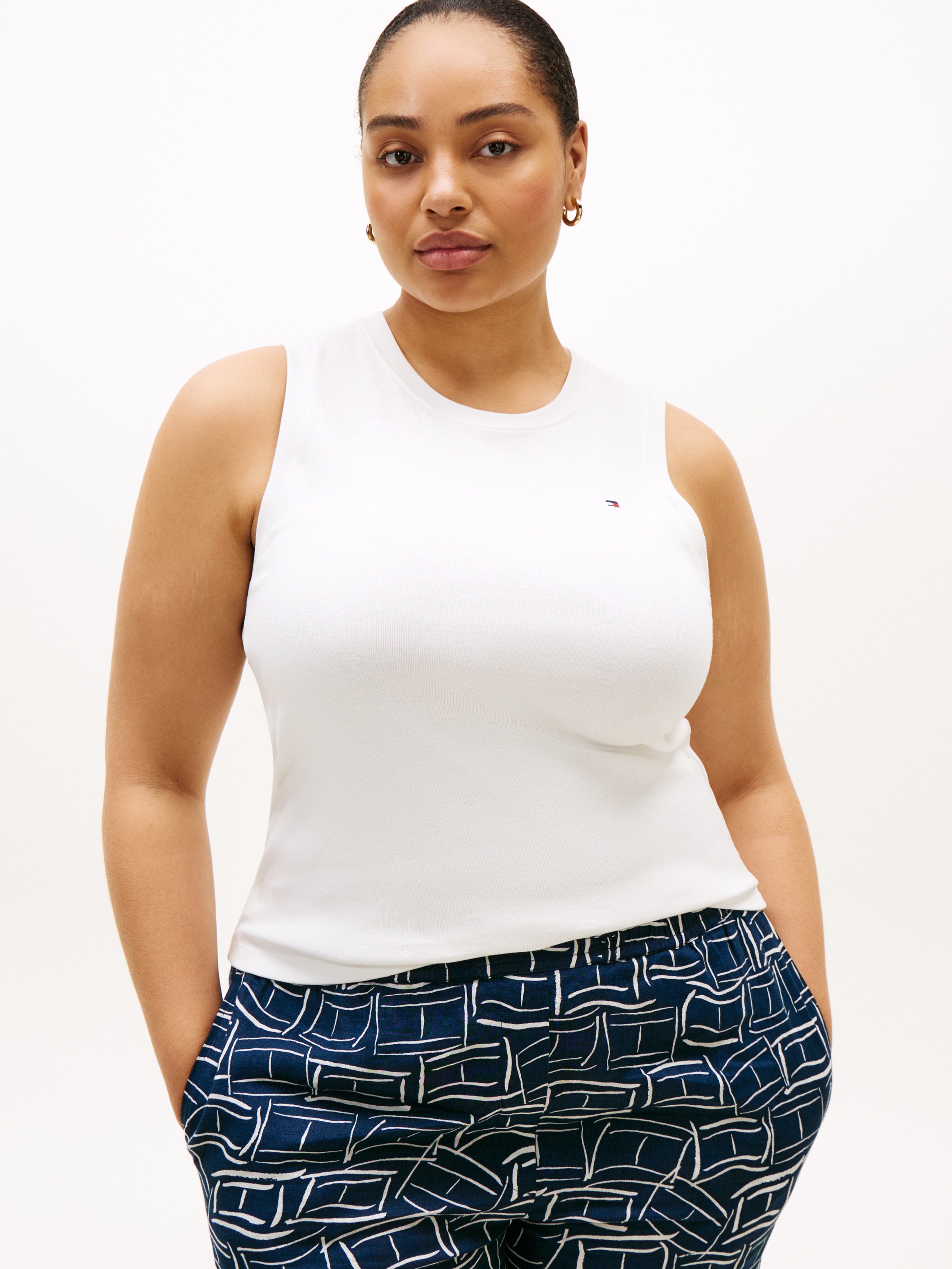 Tommy Hilfiger Curve T-Shirt "CRV SLIM CODY C-NK TANK" in großen Größen günstig online kaufen