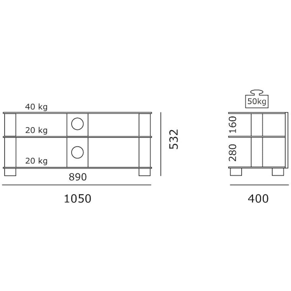 JUST by Spectral TV-Rack »just-racks TV1053«