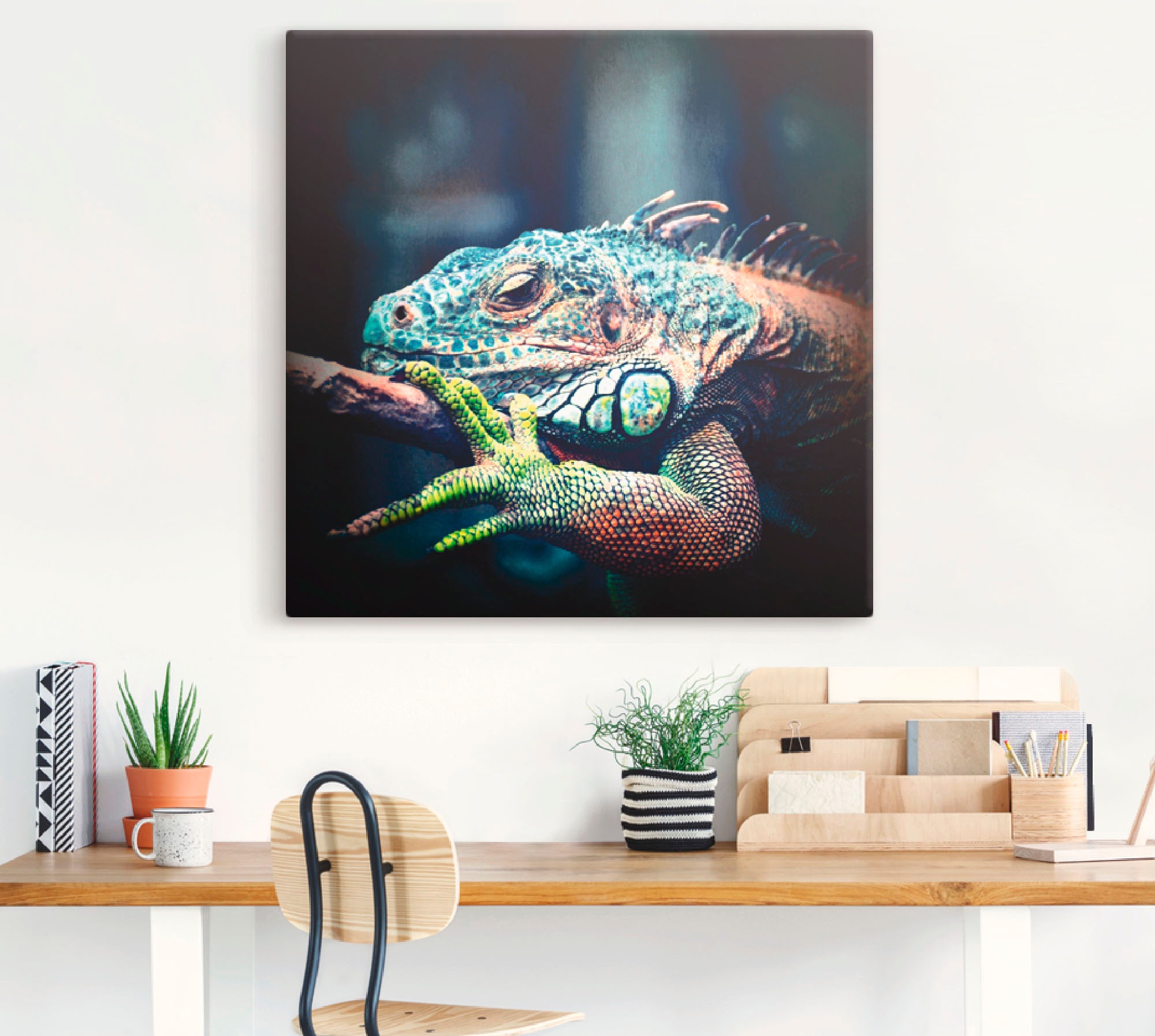 Artland Wandbild »Leguan«, Reptilien, (1 St.), als Leinwandbild, Poster in verschied. Größen