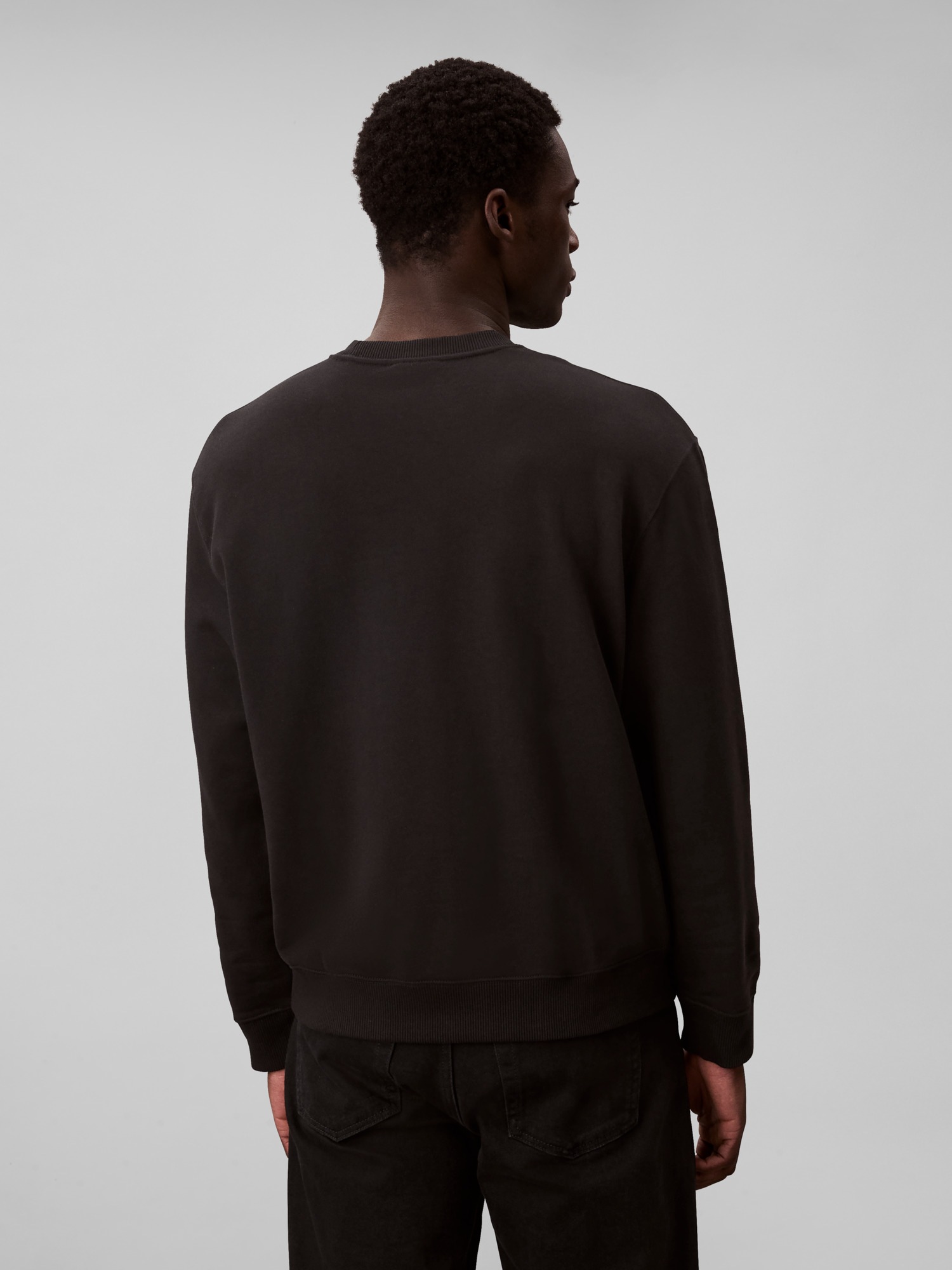 Thumbnail - Calvin Klein Sweatshirt "LS EU 350TERRY CK OVERLAP GRAPHI" Rundhalsausschnitt, regular fit