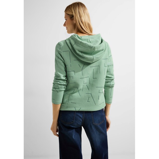 für BAUR Sweatshirt, | bestellen einzigartigem Jacquard-Muster Cecil mit