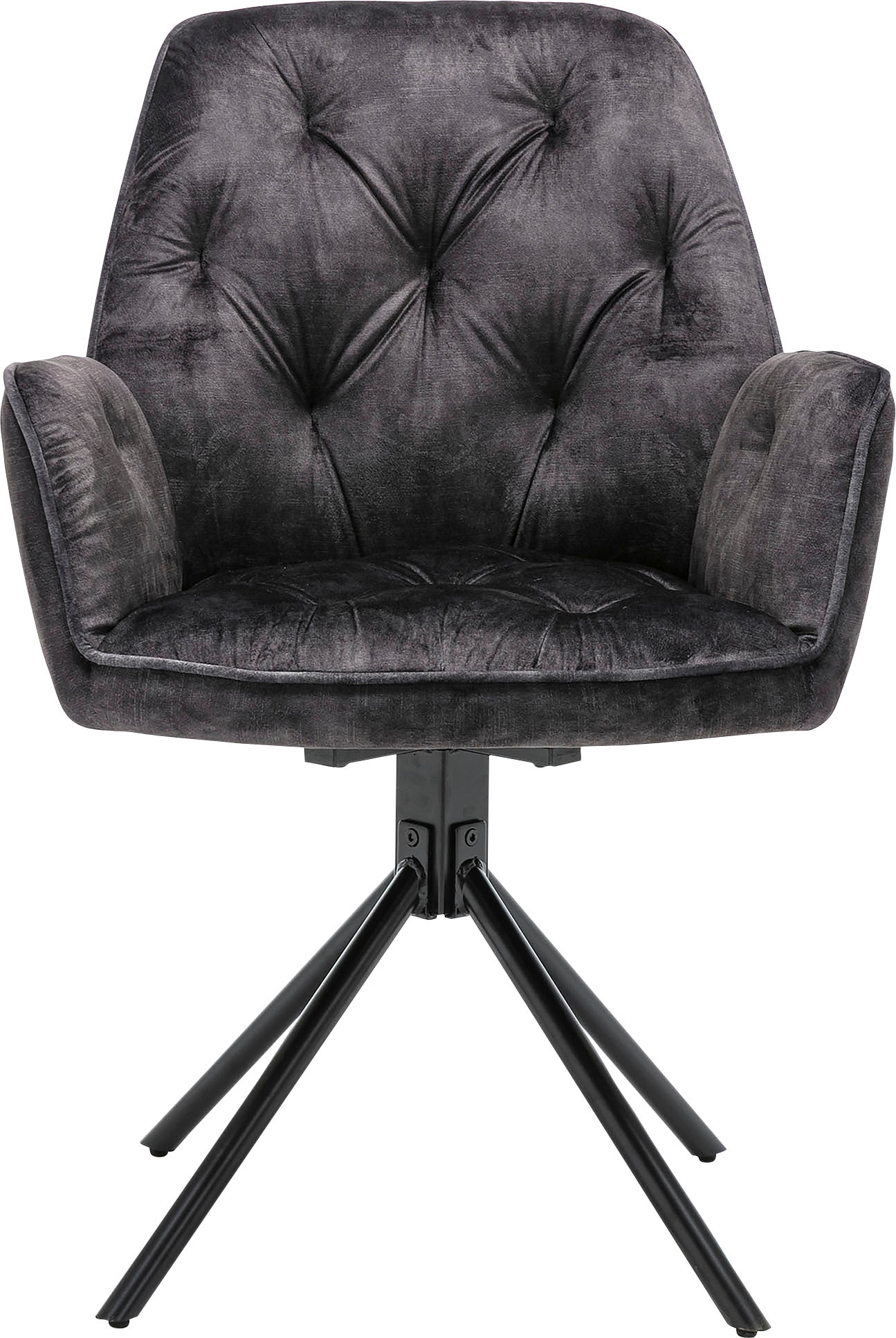 byLIVING Esszimmerstuhl "Sarina" (Set) 2er-Set, hochwertiger Vintage-Samt B günstig online kaufen