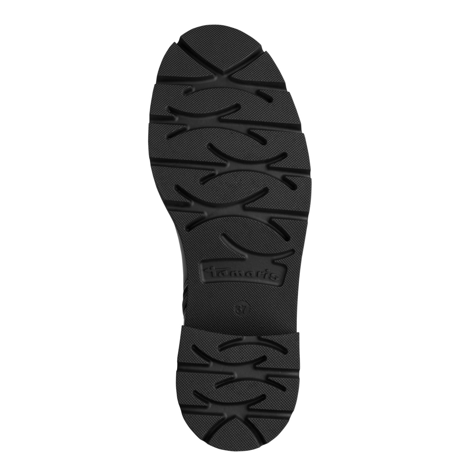 Tamaris Stiefel  Blockabsatz, Langschaftstiefel mit dekorativer Logoprägung