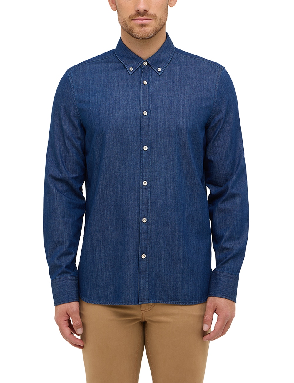 MUSTANG Langarmhemd "Herren Style Cullman" günstig online kaufen