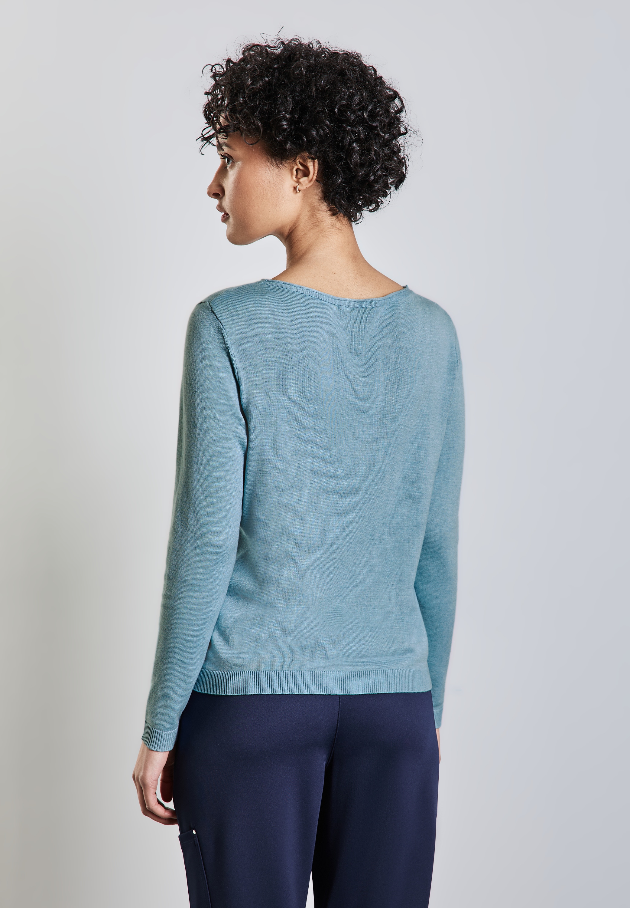 STREET ONE Strickpullover, mit U-Boot-Ausschnitt