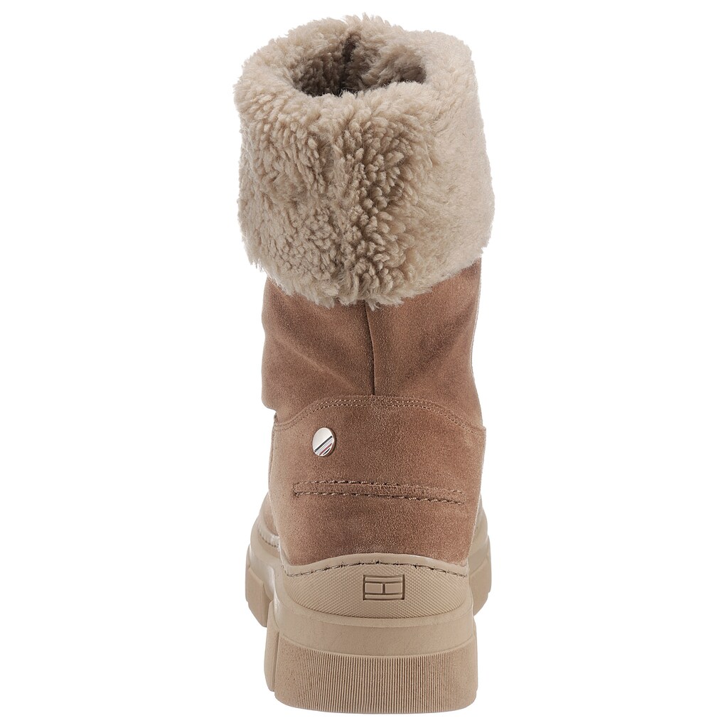 Tommy Hilfiger Winterstiefelette »WARM LINING SUEDE LOW BOOT«