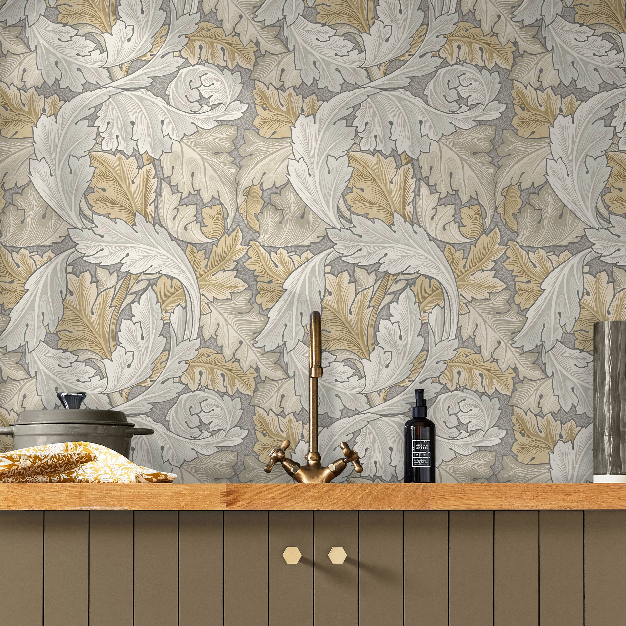 WILLIAM MORRIS AT HOME Vliestapete "Acanthus" Retro texturiert Design Tapeten