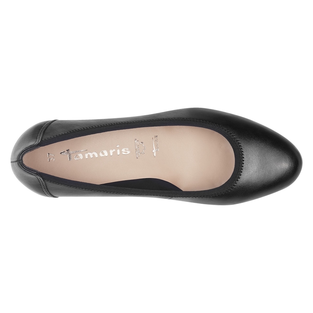 Tamaris Pumps »Borage«, Keilabsatz, Halbschuh, Schlupfschuh in schlichtem Look