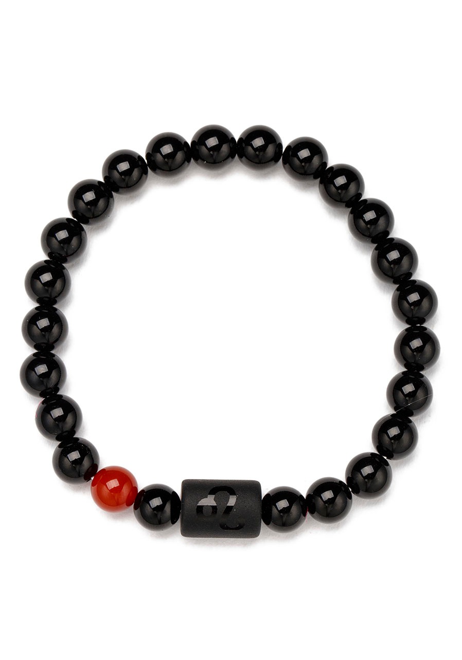 Firetti Armband »Schmuck Geschenk Armschmuck Armkette Edelstein Sternzeichen«, Made in Germany - mit Onyx und Geburtsstein