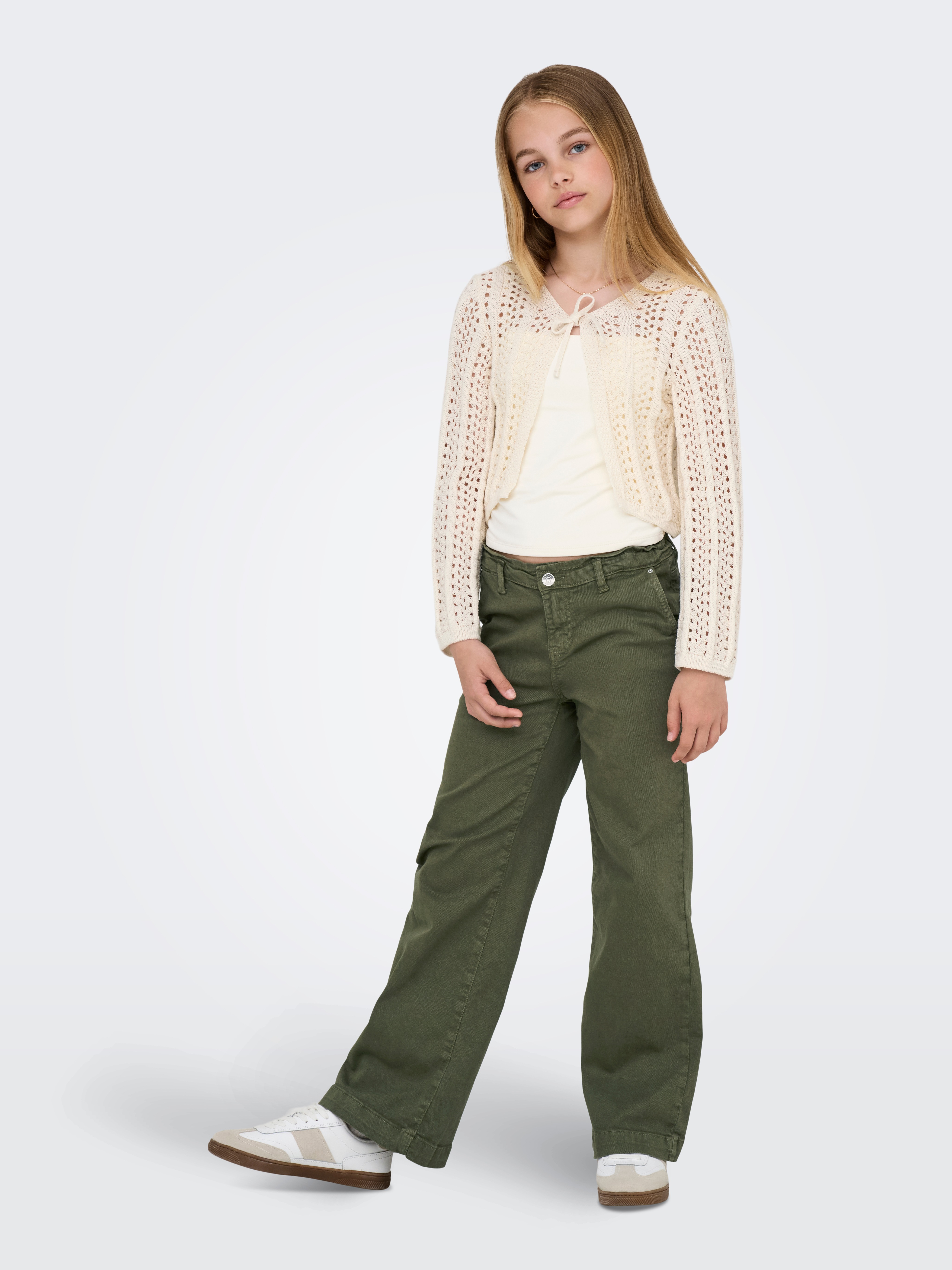 Thumbnail - KIDS ONLY Strickjacke "KOGMARINA LIFE 3/4 CROP V-NECK KNT NOOS"