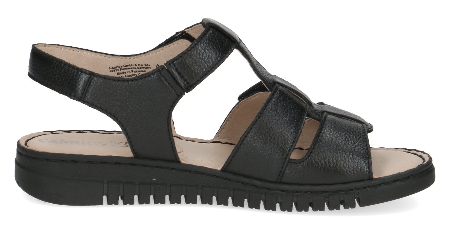 Caprice Riemchensandale, Keilsandalette, Bequemschuh, Sommerschuh mit Klettverschlüssen