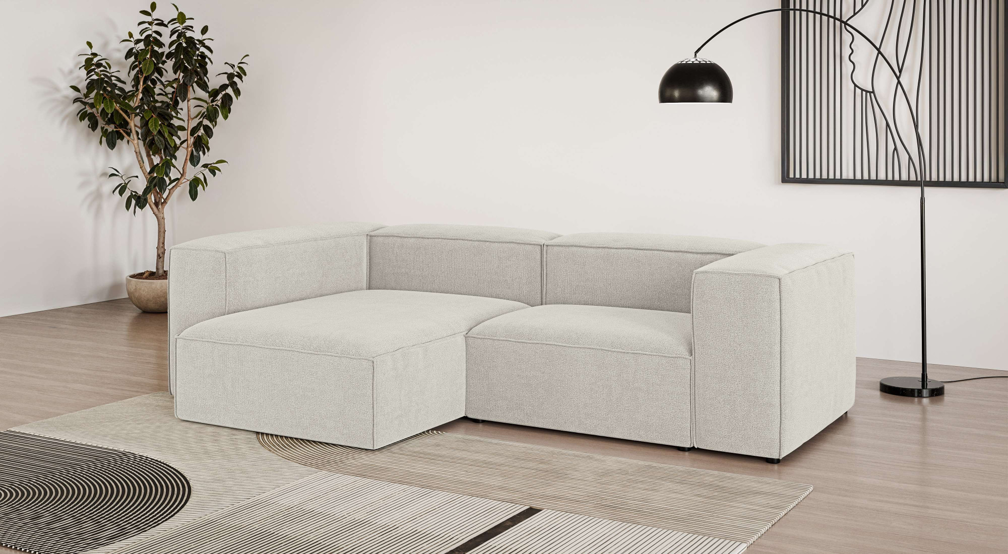 OTTO home Ecksofa "HAILY L-Form links/rechts, Modularsofa, Sitztiefe 70/130 cm" als Modul oder separat verwendbar, für individuelle Zusammenstellung