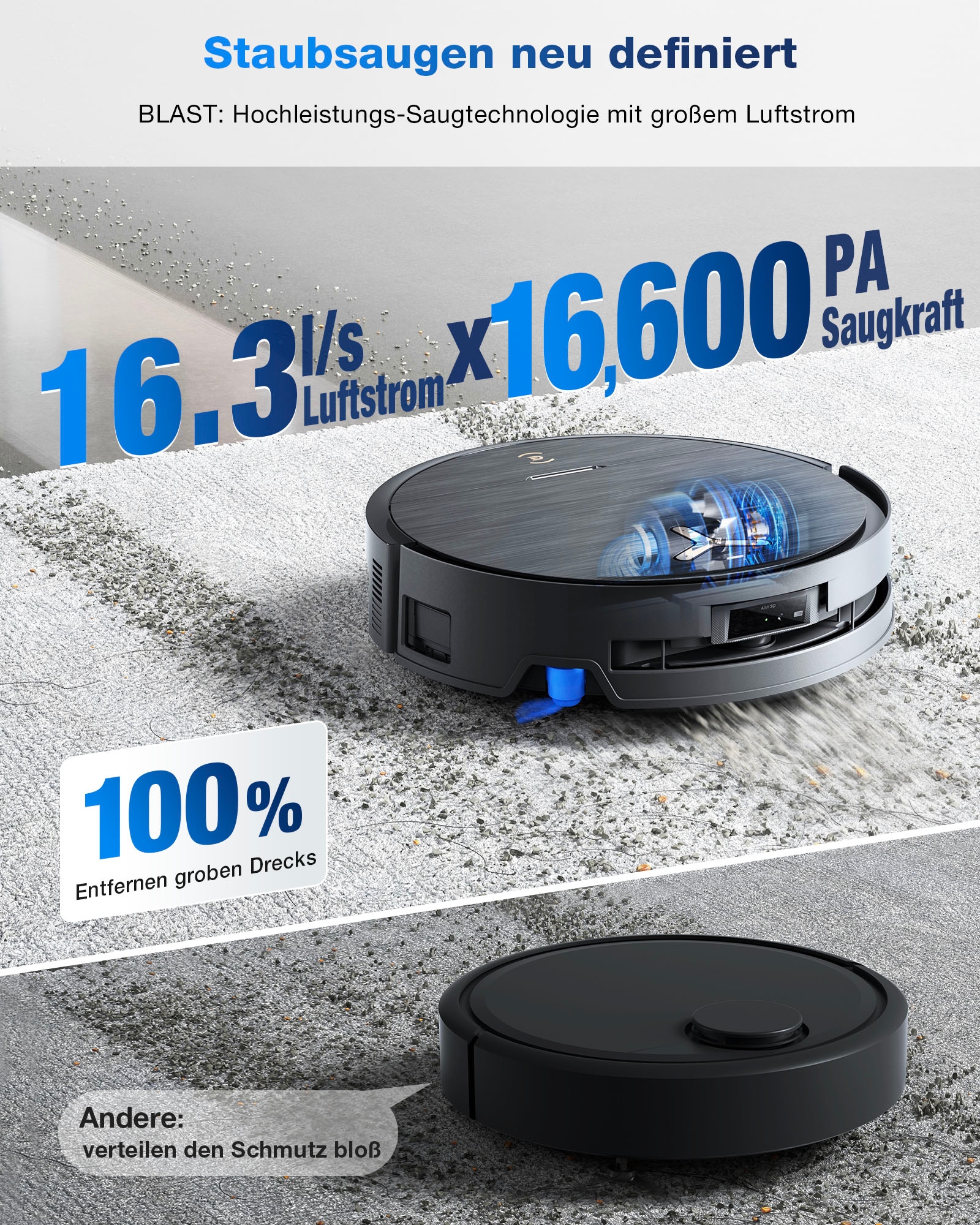 ECOVACS Saugroboter »mit Wischfunktion, DEEBOT X9 PRO OMNI«, Saug-und Wischroboter mit Absaugstation