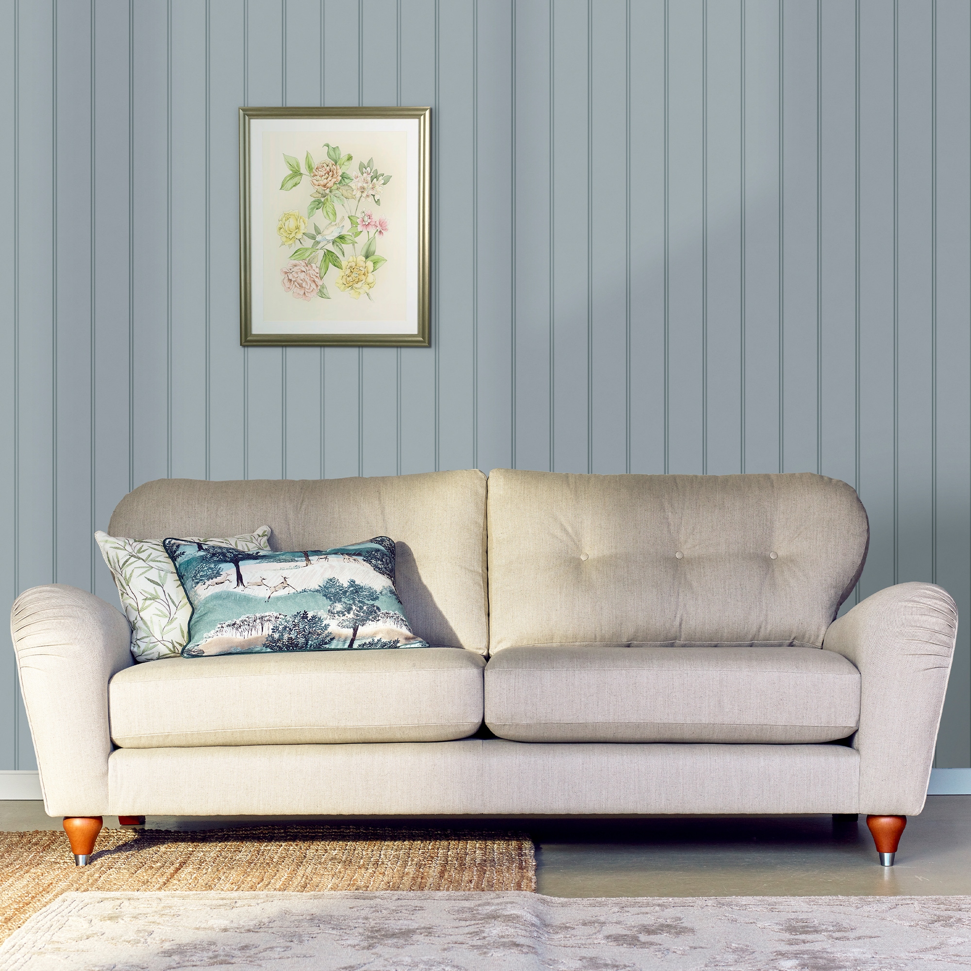 LAURA ASHLEY Vliestapete "Chalford Holzplanken" Holz glatt 10mx52cm (ca. 5m2)