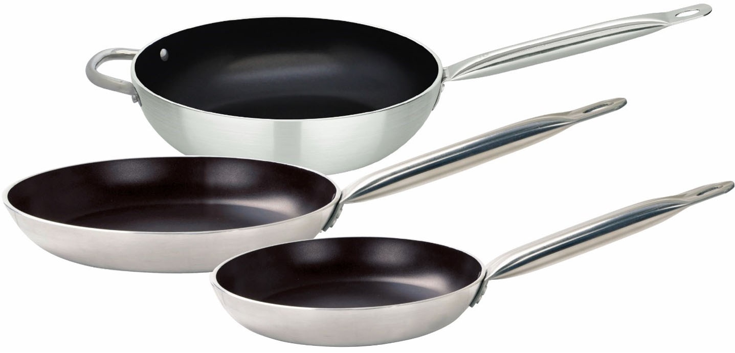 Elo Pfannen-Set "Bistro Line 3 teilig" Aluminium Set, je 1 Bratpfanne Ø 24/ günstig online kaufen