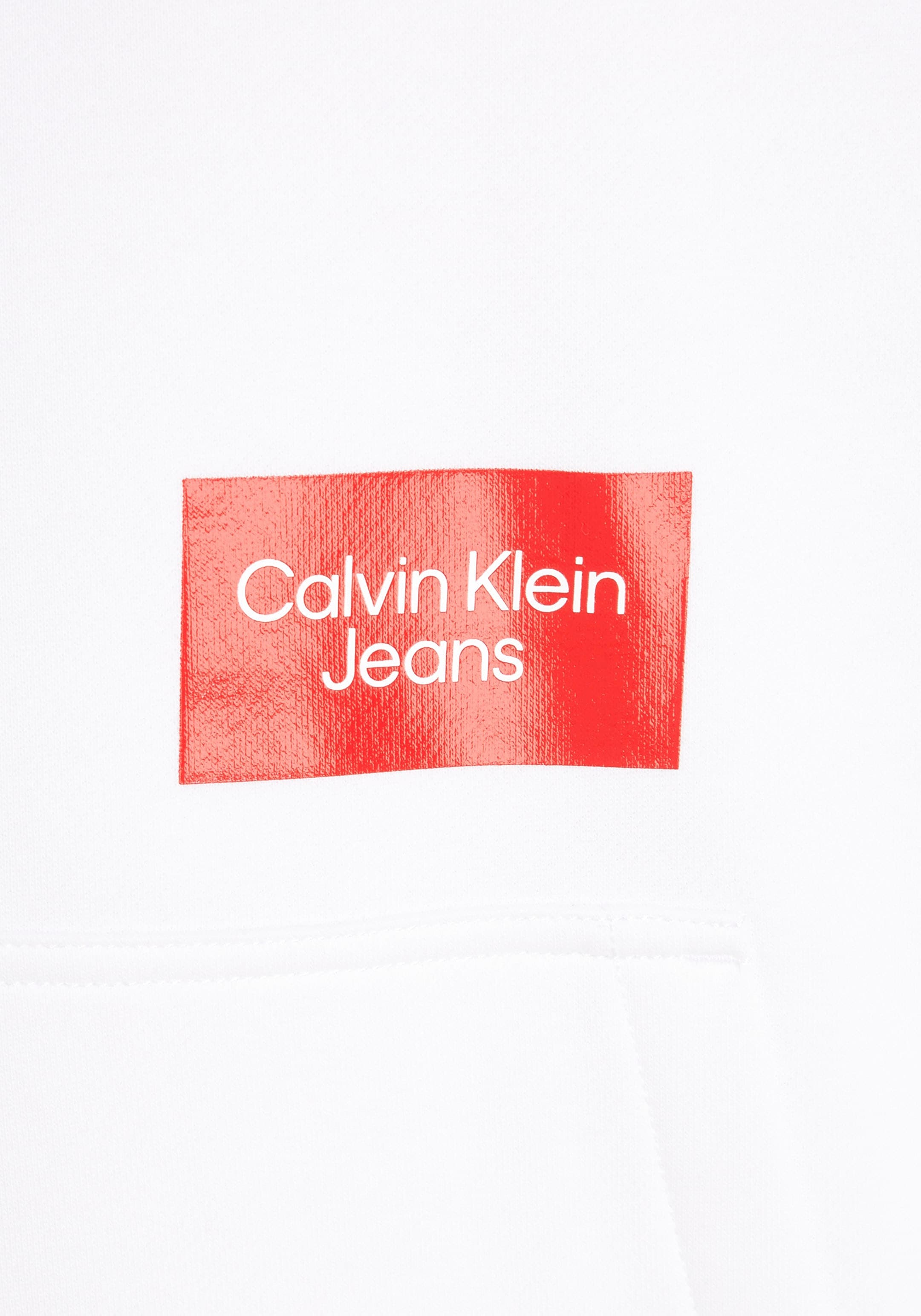 Calvin Klein Jeans Kapuzensweatshirt »BOLD HOODIE«, COLORBLOCK Calvin dem | Logodruck Rücken BAUR mit bestellen ▷ Klein LOGO auf