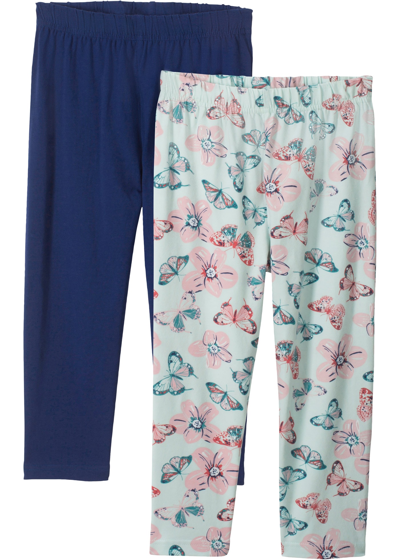 bonprix Caprileggings mit hohem Baumwoll-Anteil, mit elastischem Taillenbund, 3/4-Länge