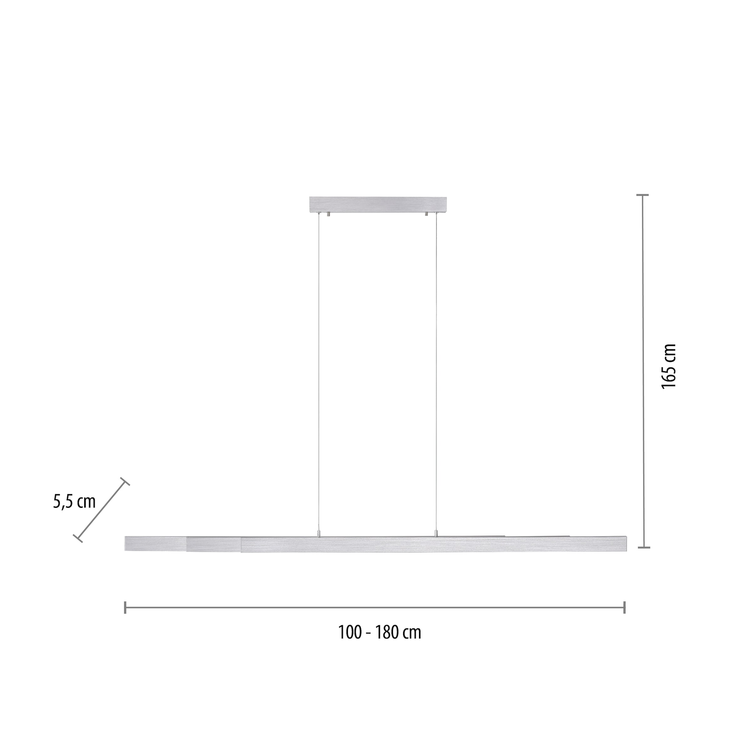 JUST LIGHT Pendelleuchte »LUZI«, 3 flammig, Leuchtmittel LED-Board | LED fest integriert, LED