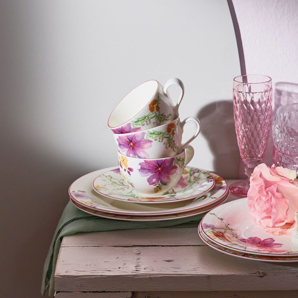 Villeroy & Boch Tasse "Frühstückstassen Mariefleur Basic 290 ml 6er Set bun günstig online kaufen