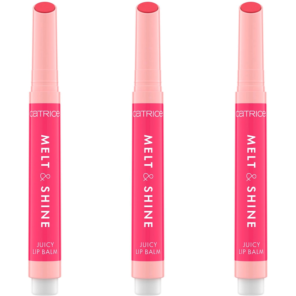 Catrice Lippenbalsam »Melt & Shine Juicy Lip Balm«, (Set, 3 tlg.)