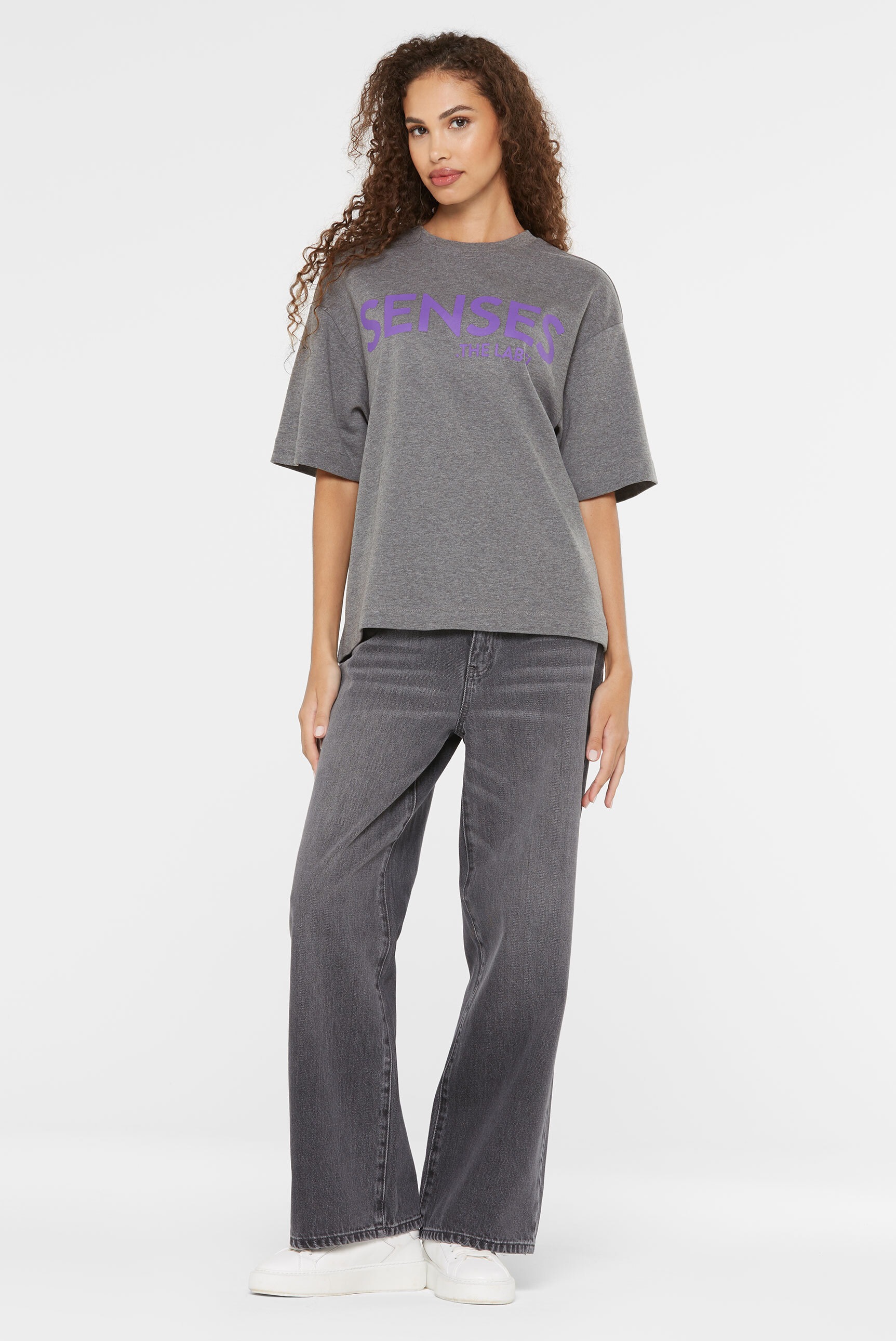 SENSES.THE LABEL Rundhalsshirt mit Baumwolle