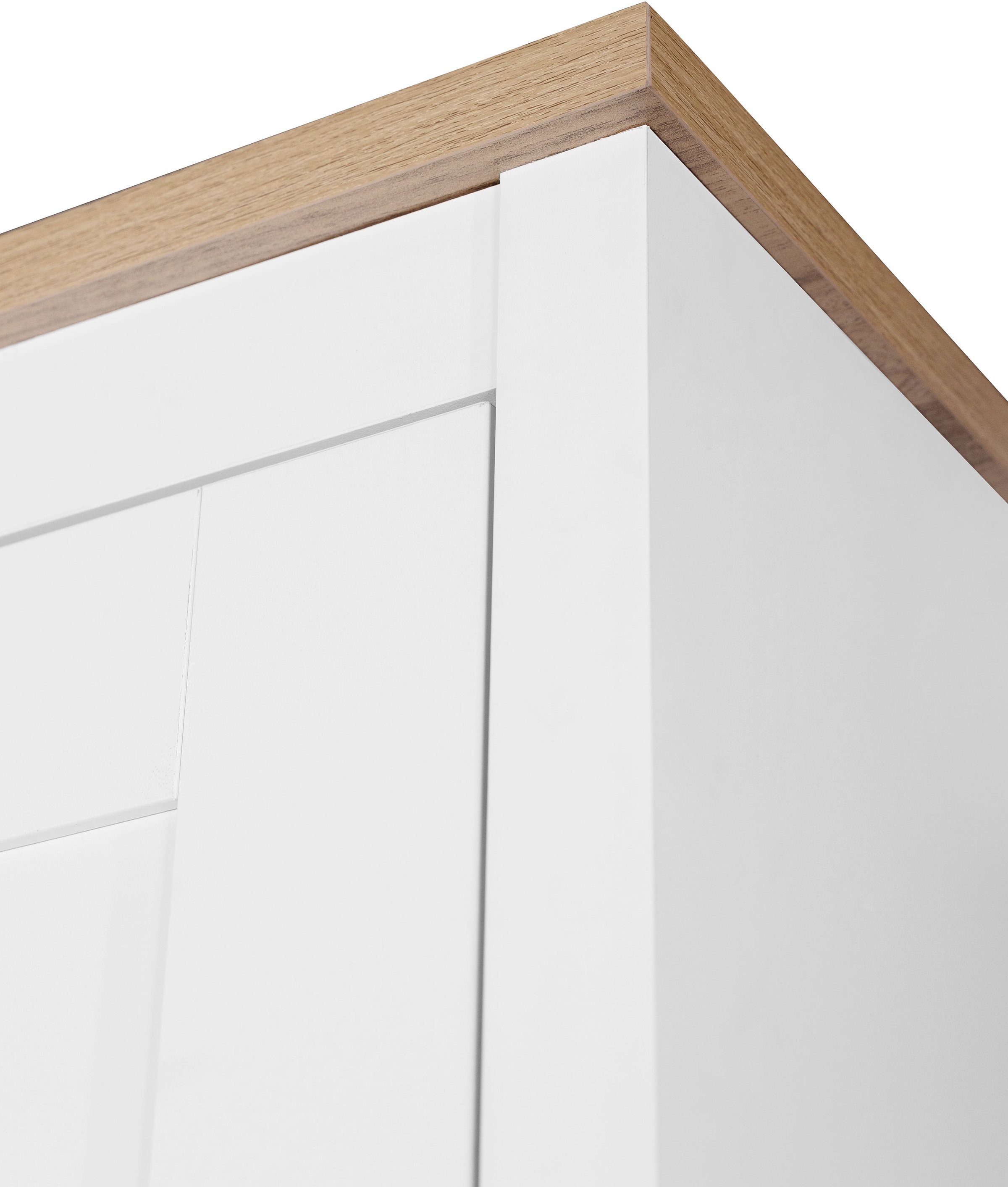 OTTO home Kleiderschrank »Büsum Schlafzimmer Schrank mit 6 Türen und Spiegel« Schlafzimmerschrank Landhaus Design Garderobe Schrank Bestseller
