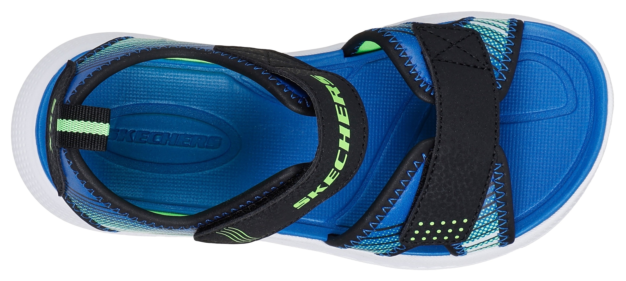Skechers Kids Sandale »MICROSPEC-SPLASH«, leichte Sandale mit Klettverschluss, Größenschablone zum Download