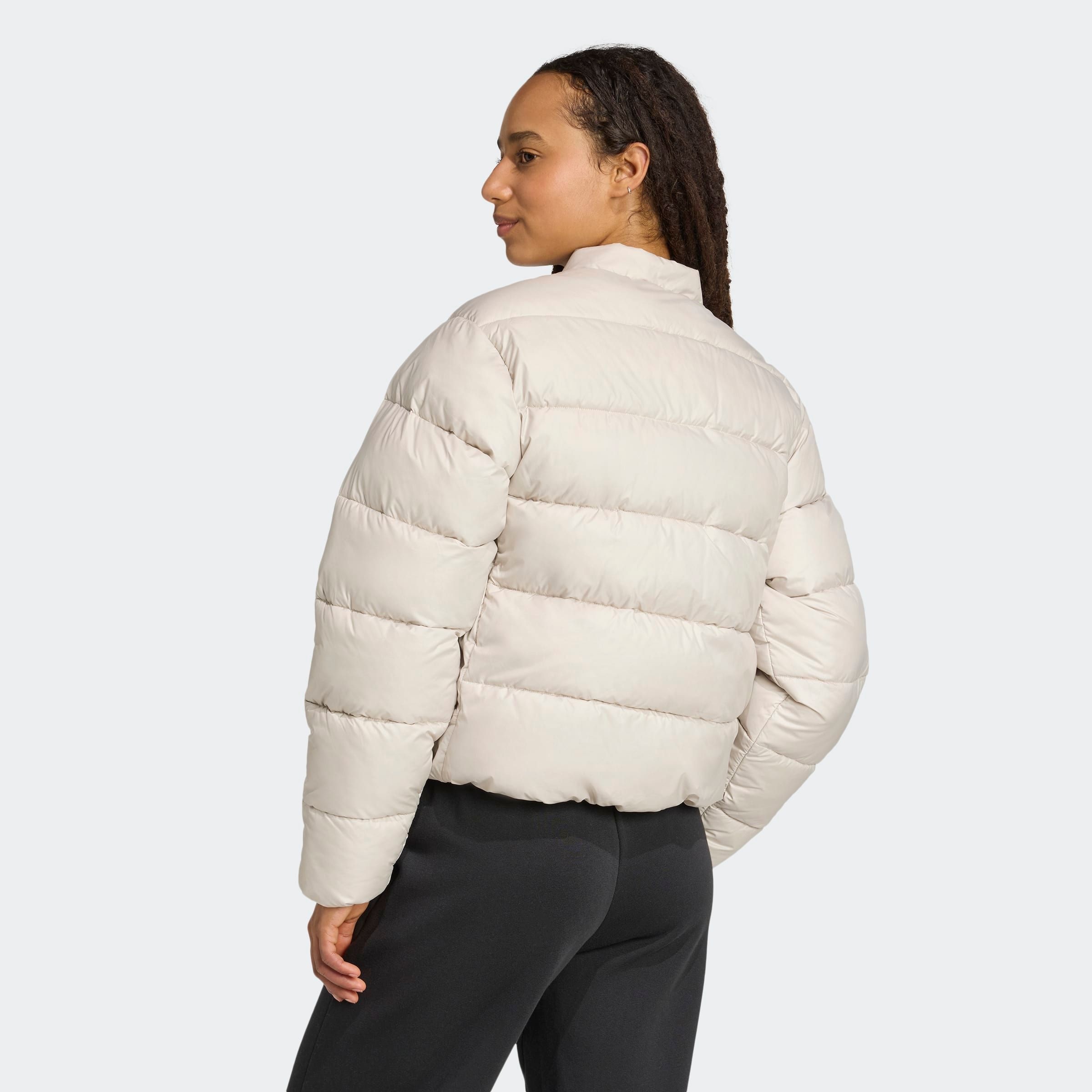Winterjacke ADIDAS SPORTSWEAR "ESSENTIALS CLIMAWARM KUNSTDAUNEN PUFFER", Damen, Gr. M, wonder aluminium, Obermaterial: 100% Polyester, normal, Jacken Winterjacke 2