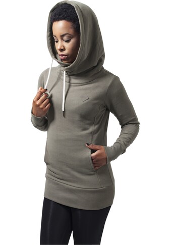 Kapuzenpullover »Urban Classics Damen Ladies Long Logopatch Hoody«, (1 tlg.)