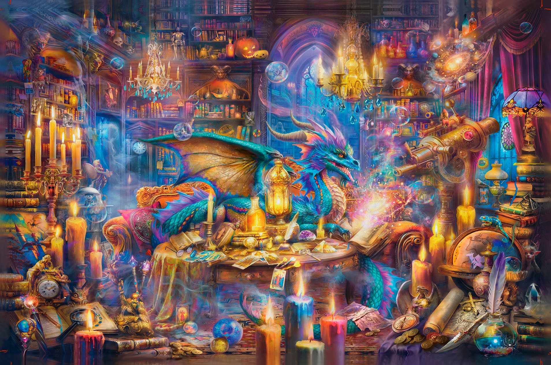 Ravensburger Puzzle »Drachenbibliothek«, Made in Germany