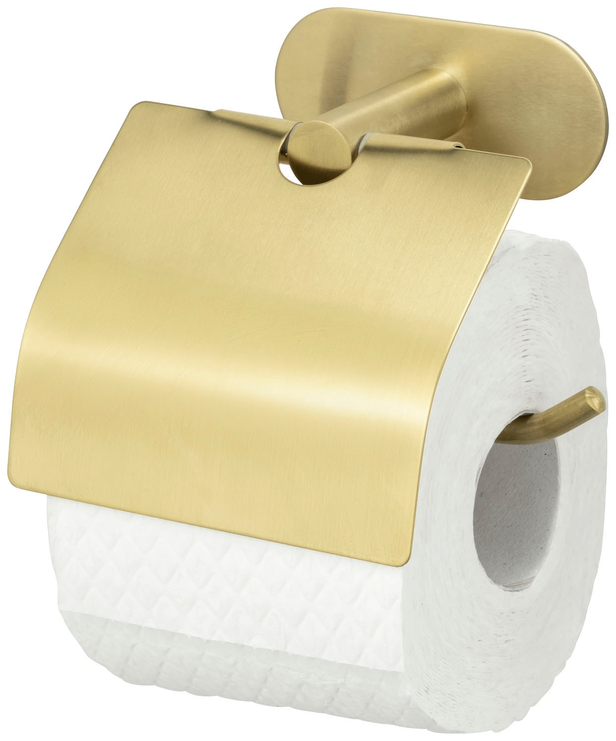WENKO Toilettenpapierhalter »Turbo-Loc®«, mit Deckel, Befestigen ohne Bohren  | BAUR