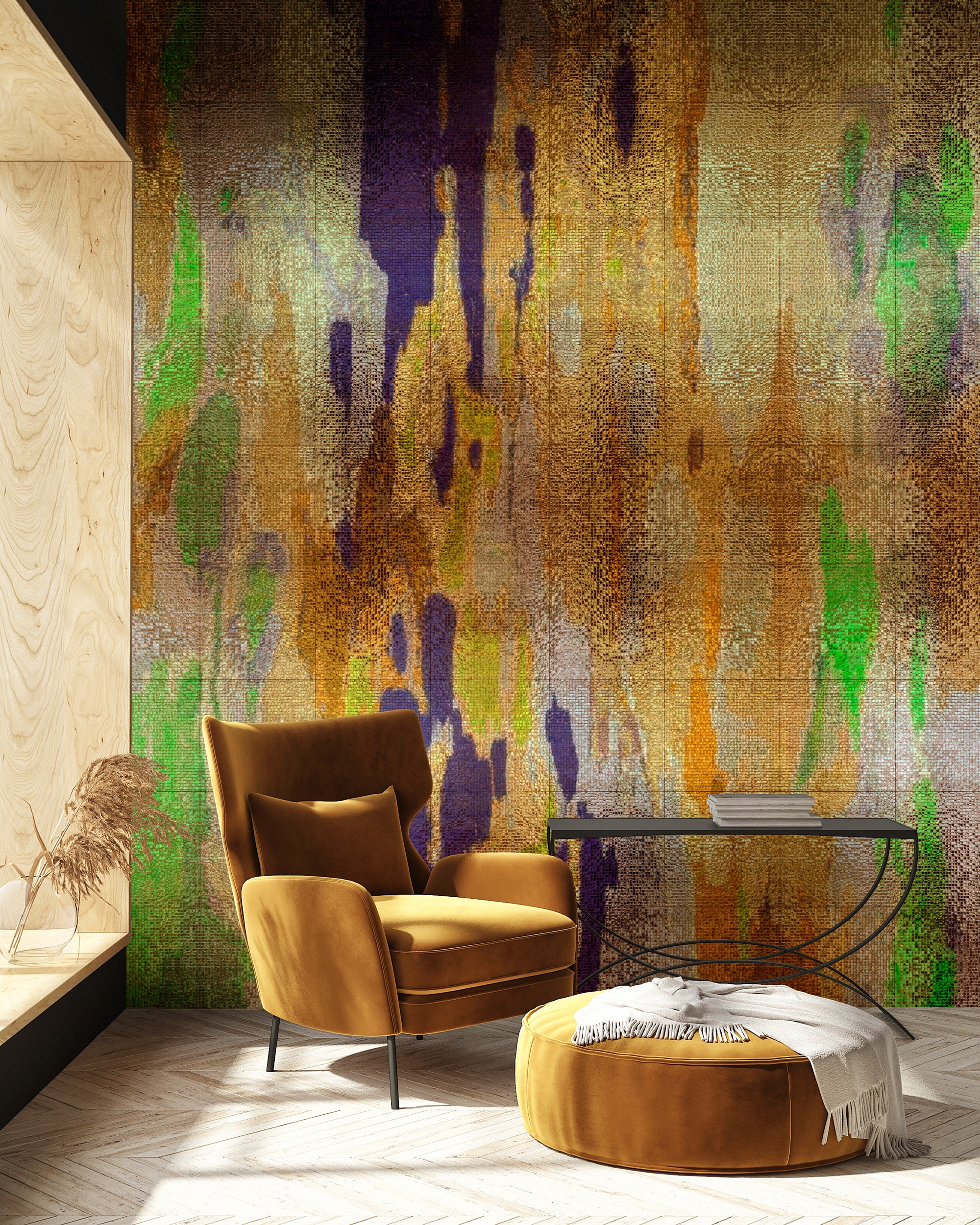 living walls Vliestapete "Abstrakte Vliestapete – Moderne Mustertapete" matt glatt