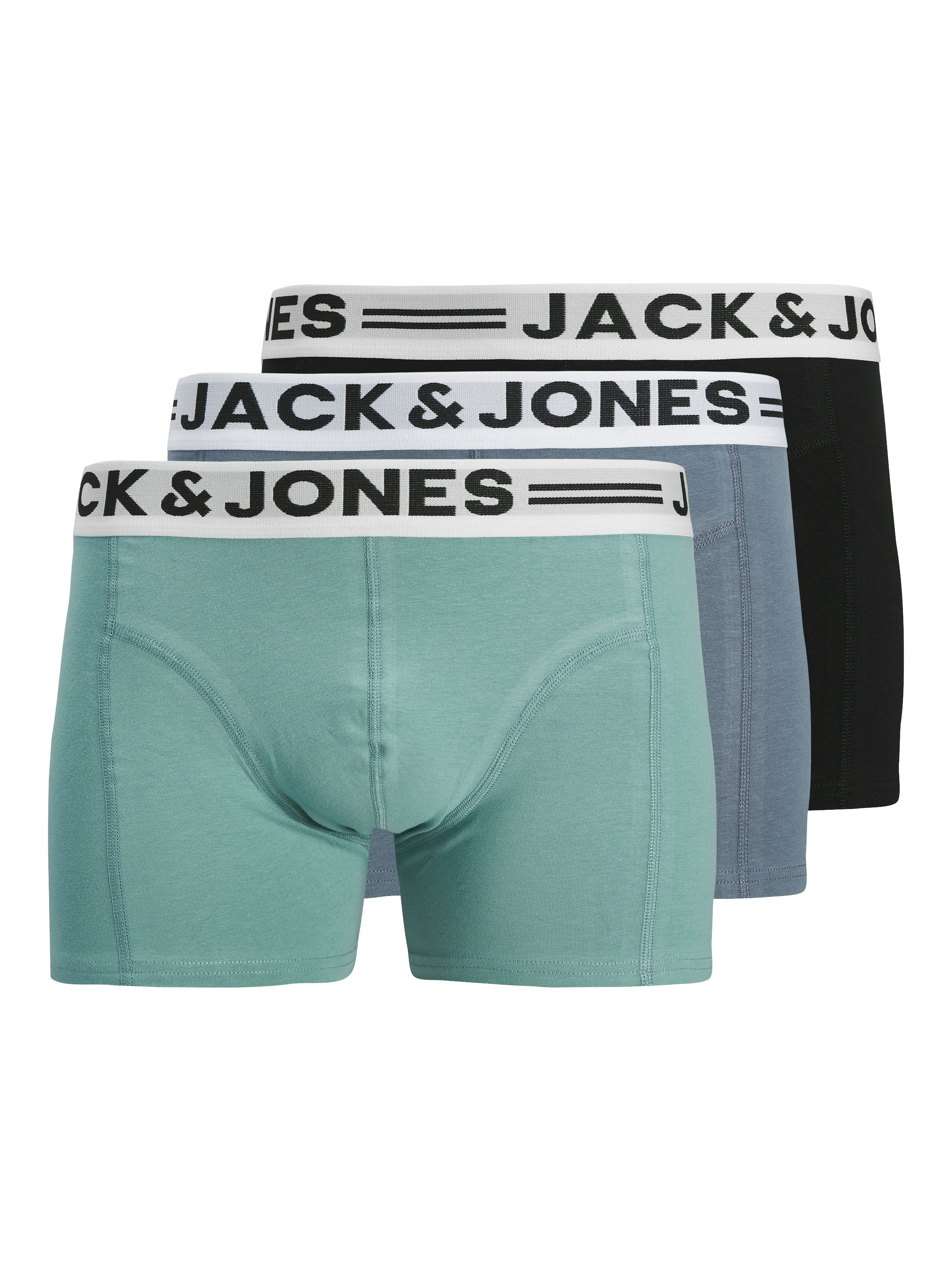 Jack & Jones Boxer "Sense Trunks" Packung, 3er-Pack, 3 Stk. Baumwollmischun günstig online kaufen