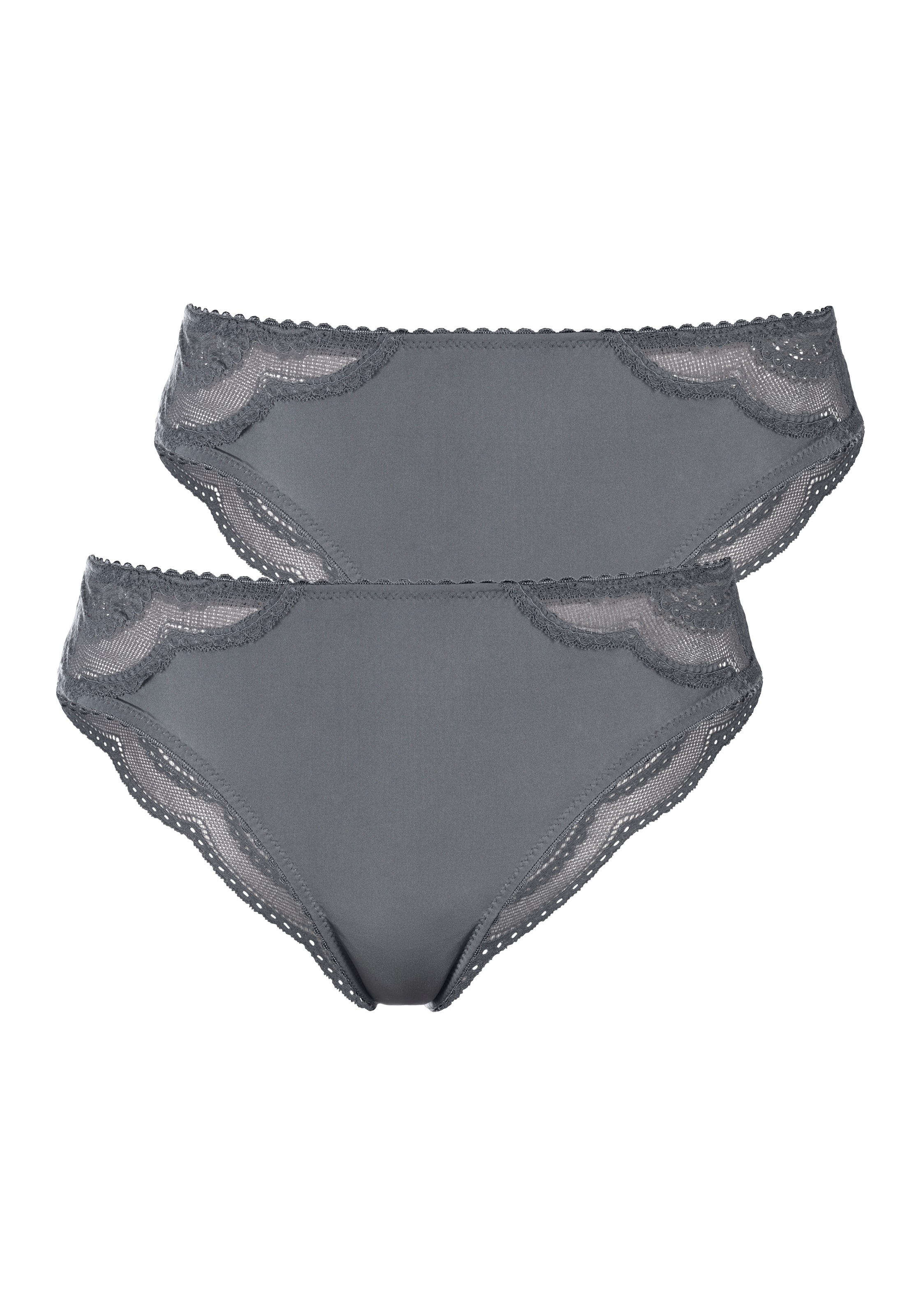 LASCANA Brasilslip Packung, 2 Stk. tlg., mit zarter Spitze günstig online kaufen