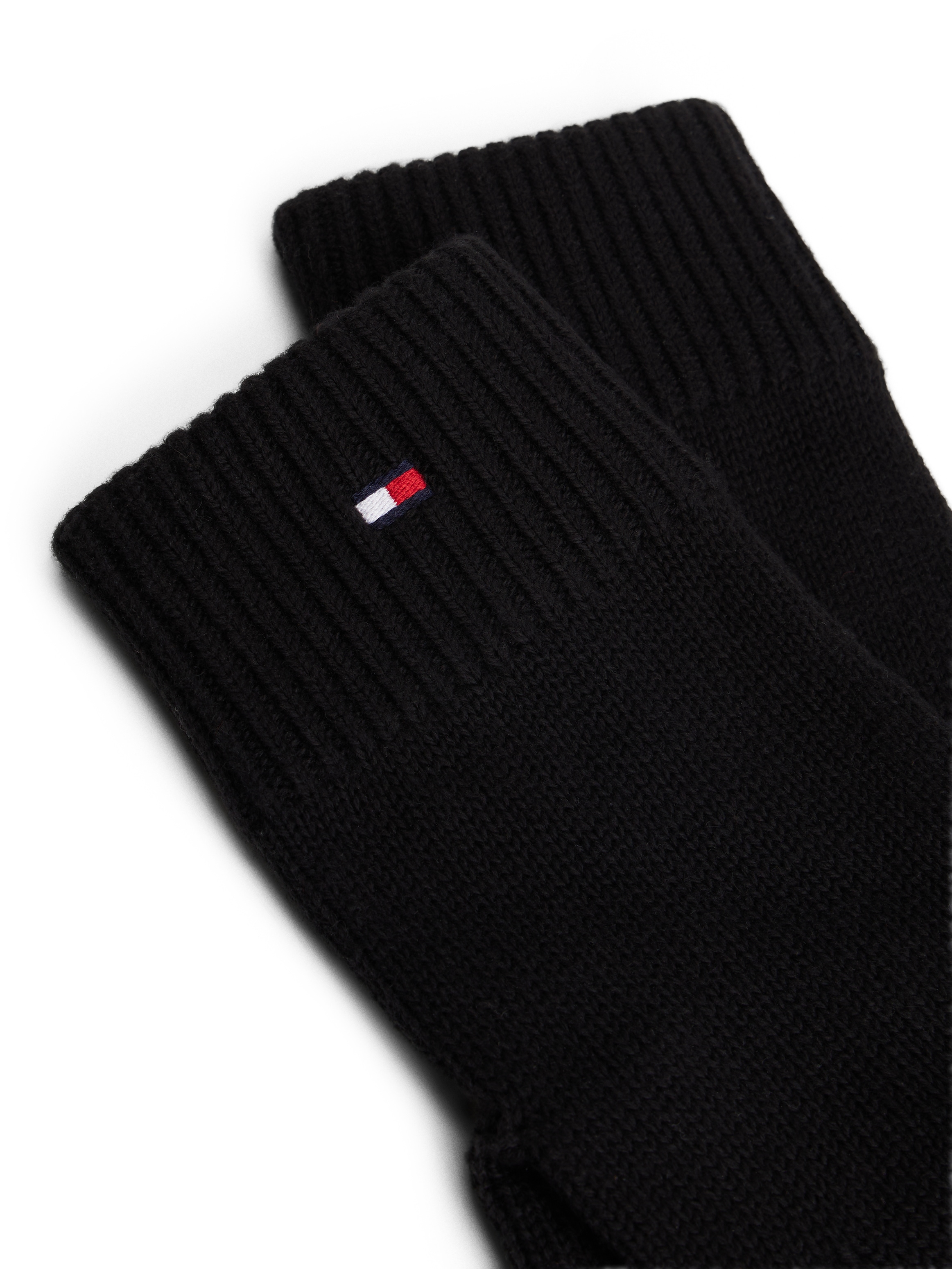 Tommy Hilfiger Strickhandschuhe »ESSENTIALS FLAG GLOVES«, mit Logostickerei