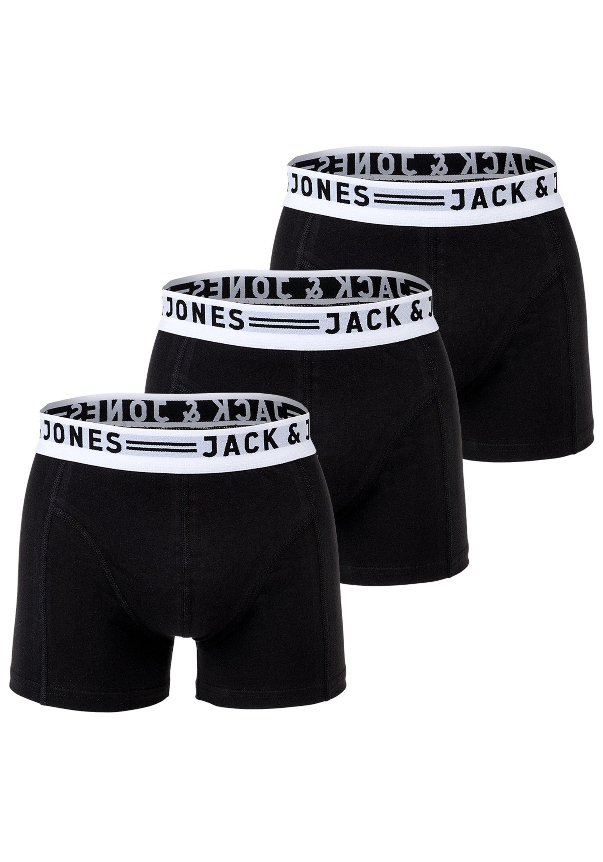 Jack & Jones Boxershorts "Boxershort SENSE TRUNKS 3 PACK 3er Pack"