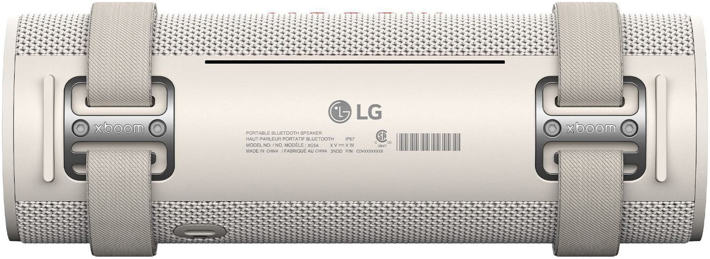 LG Bluetooth-Speaker »xboom GRAB« 1.1 (Bluetooth Apple Siri | Beleuchtungseffekte | EQ Modi | Extra Bass | Google Assistant | Lautstärkeanpassung | Multipoint Anbindung | Wireless Party Connect 30 W)
