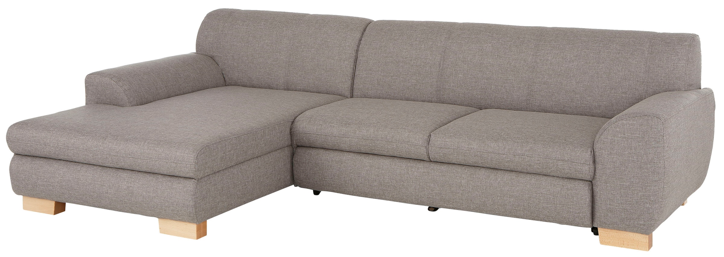 Home affaire Ecksofa »Nika L-Form«, Polsterecke, Struktur fein oder Melrose/Struktur, mit Bettfunktion