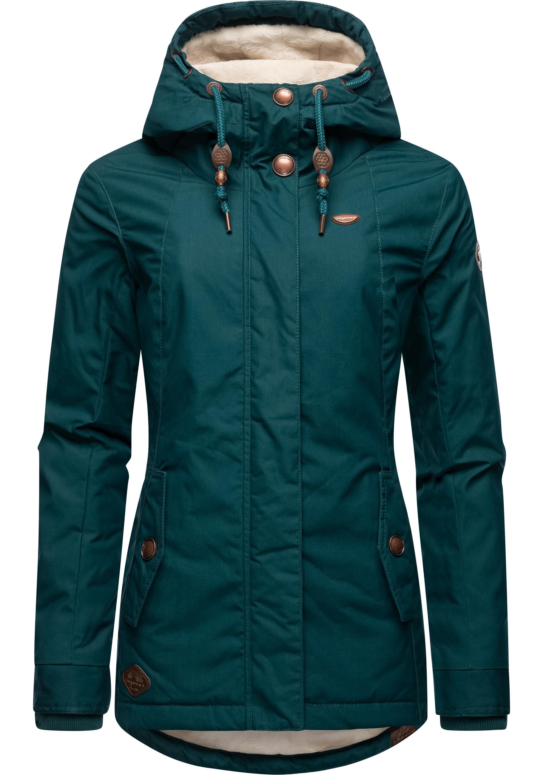 Ragwear Winterjacke »Monade«, mit Kapuze, Damen Winterparka mit Kapuze und m. Fleece gefüttert
