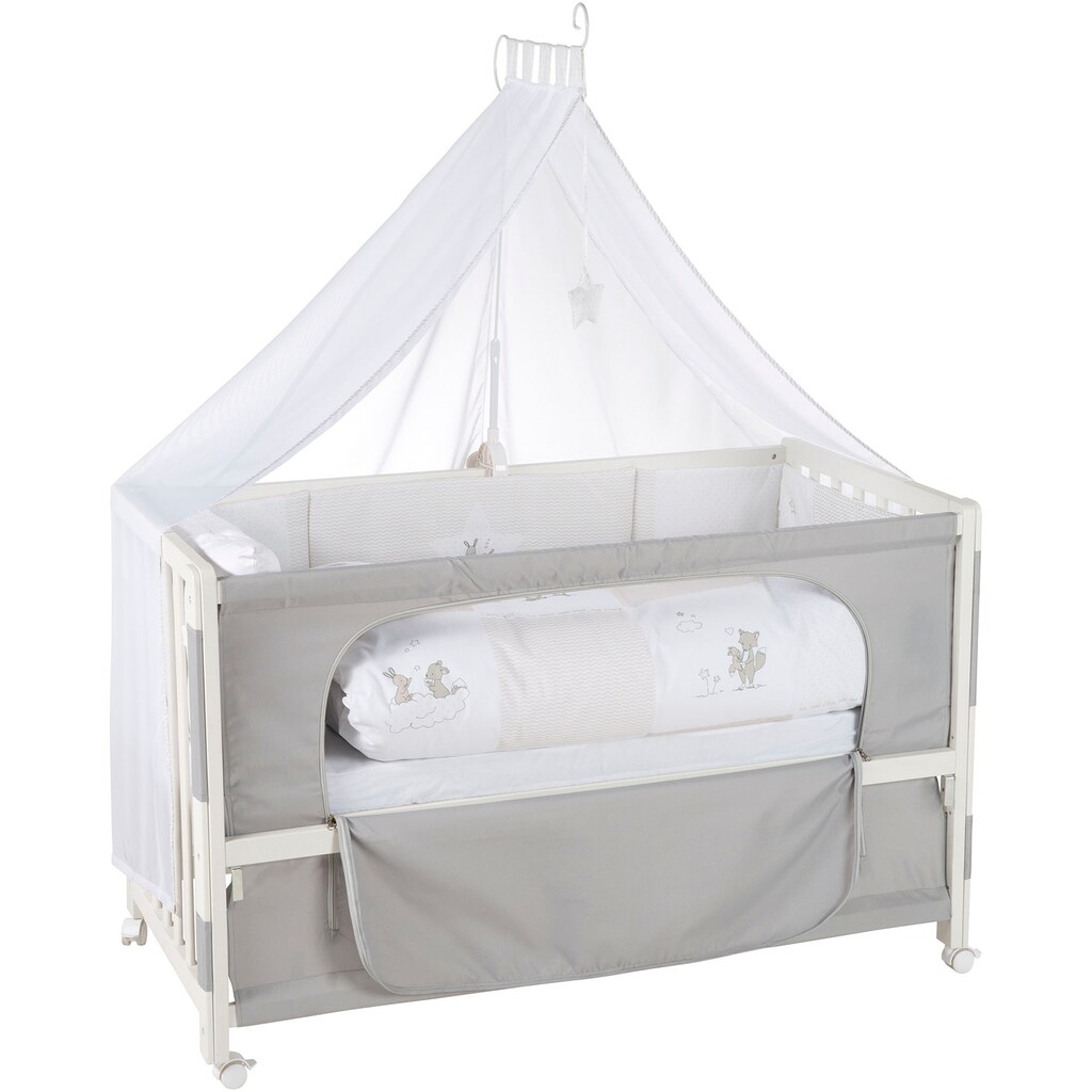 roba® Babybett »Room Bed, Fox & Bunny«, (6 tlg.)