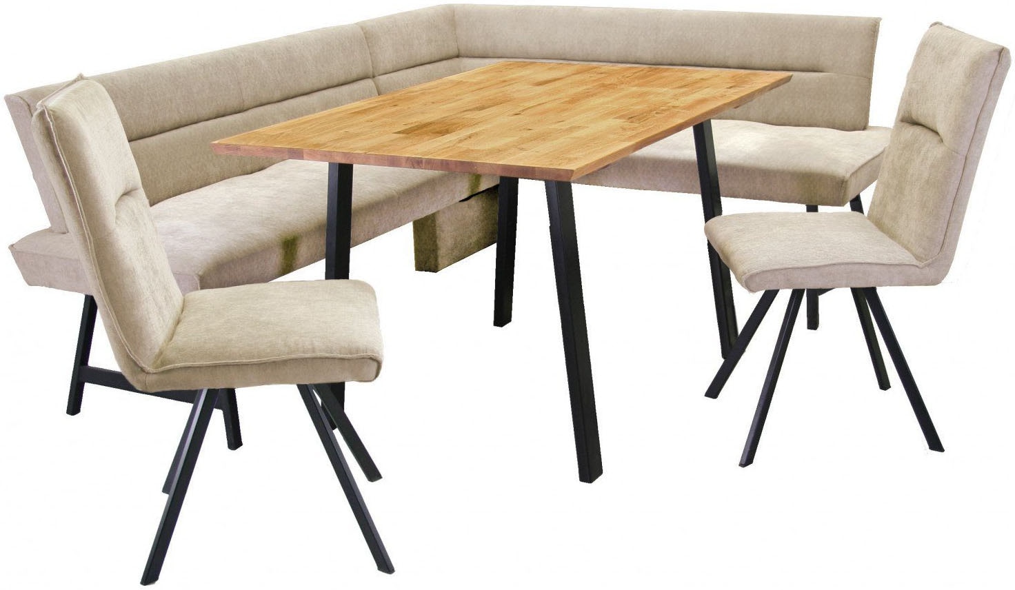 OTTO home Eckbankgruppe "Sava" Set, 4 Stk. tlg. Eckbank mit Wellenfederung günstig online kaufen